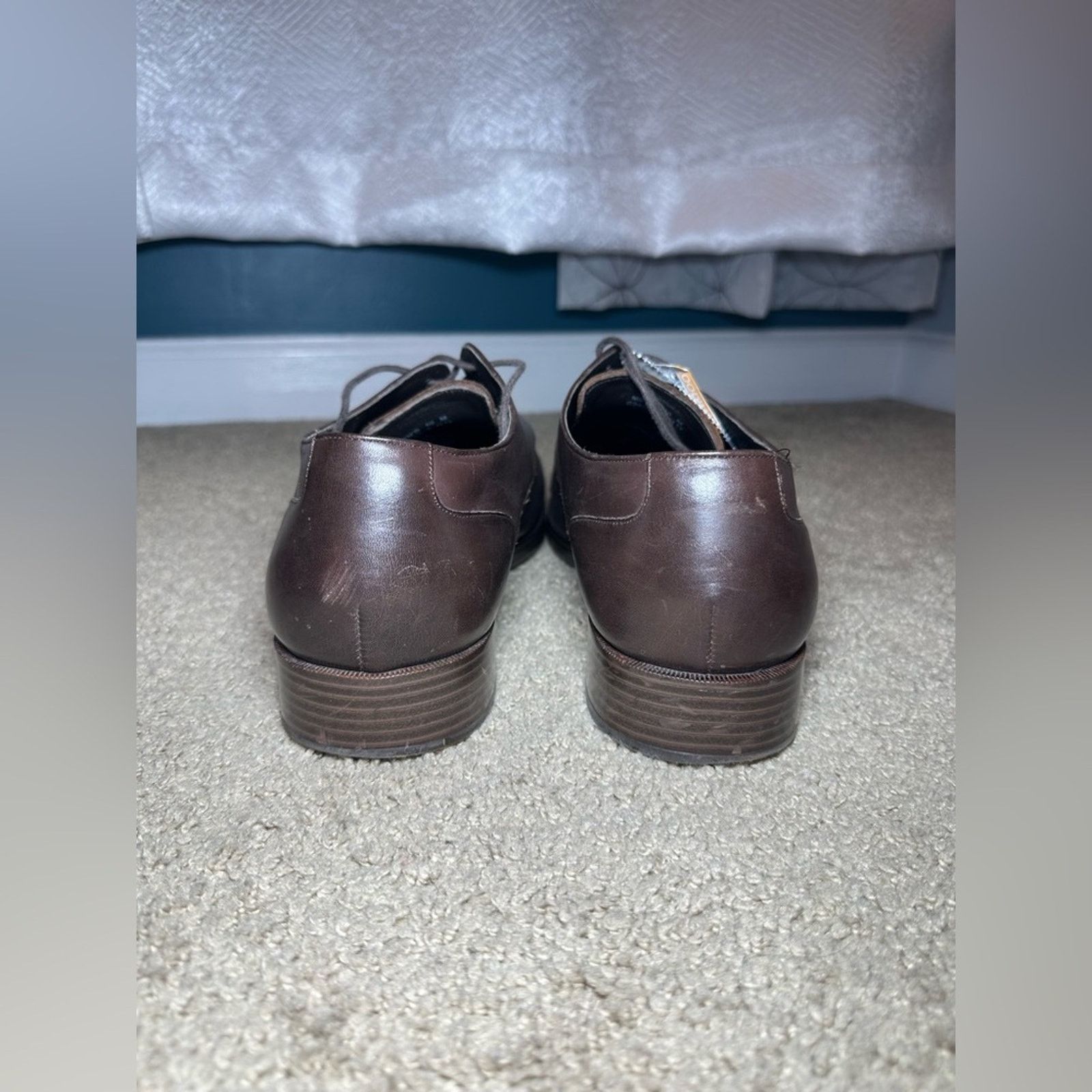 Cole Haan COLE HAAN Dress Shoes Brown Leather Oxfords Men's Sz 10 Size US 10 / EU 43 - 7 Thumbnail