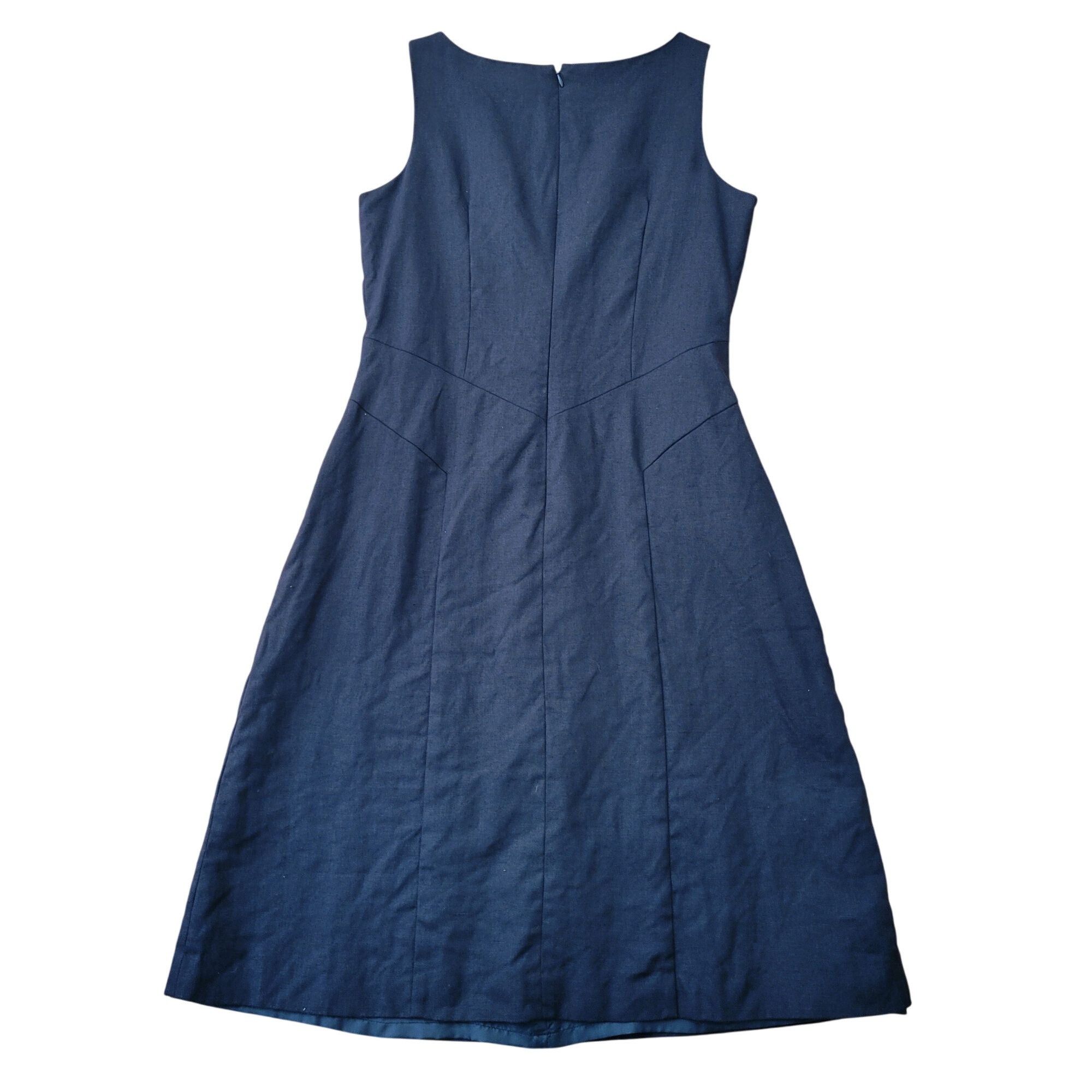 Talbots 10 Black Sleeveless V Neck A Line Dress Irish Linen -  coffeafoods.com
