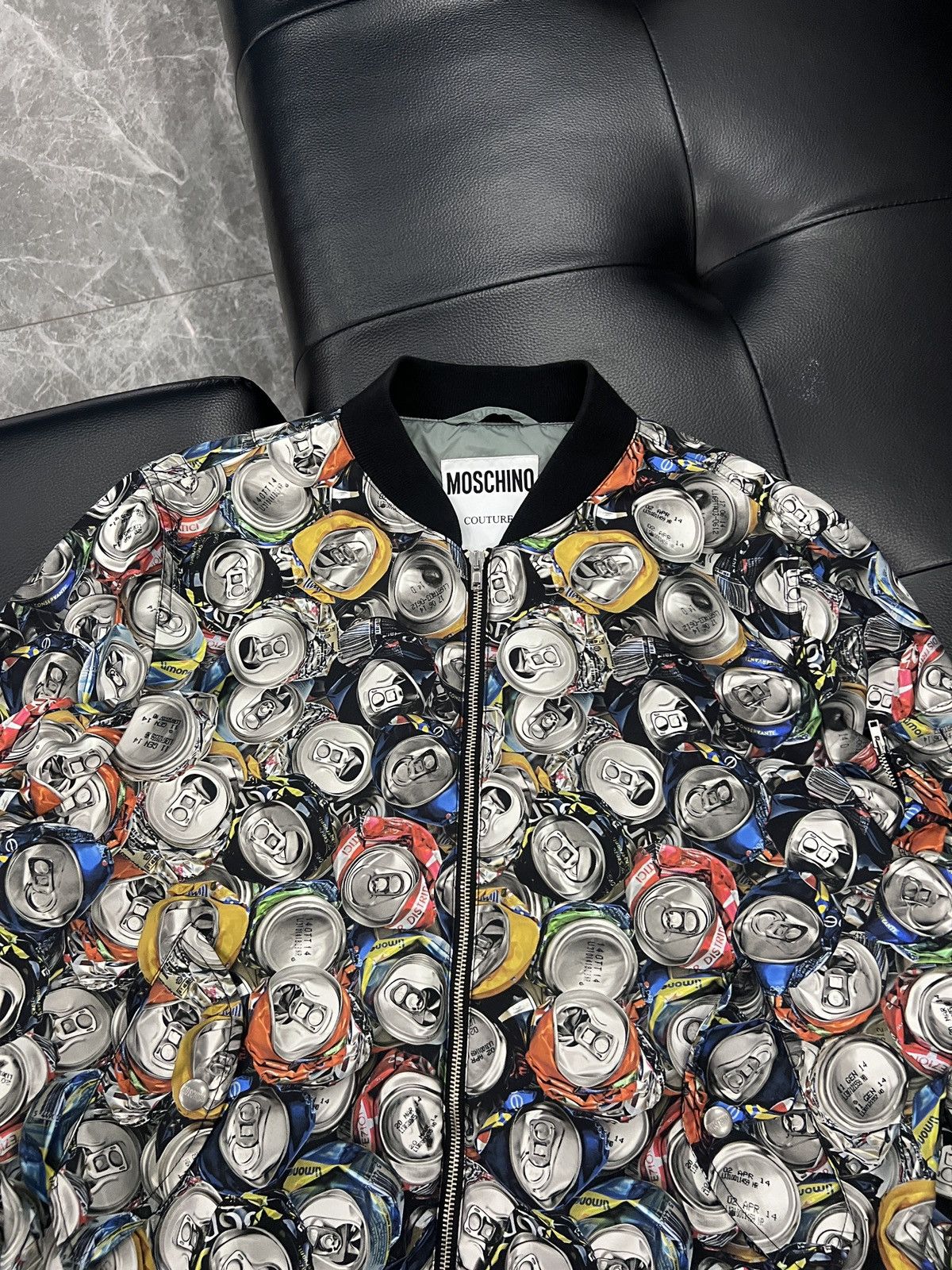 Moschino Moschino by Jeremy Scott All-Over Soda Can Bomber Jacket Size US M / EU 48-50 / 2 - 3 Thumbnail