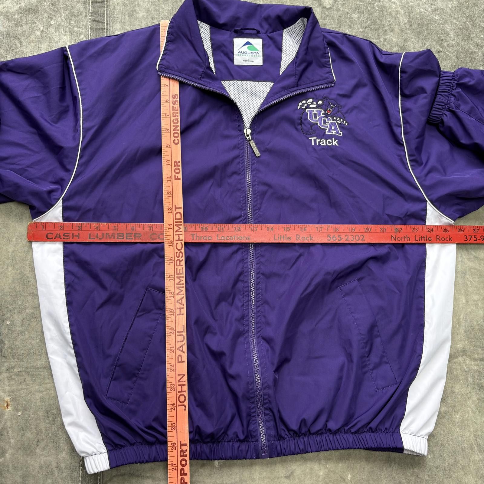 Vintage Vintage 90s Y2K UCA Arkansas Bears Track & Field Tracksuit Size US L / EU 52-54 / 3 - 3 Thumbnail