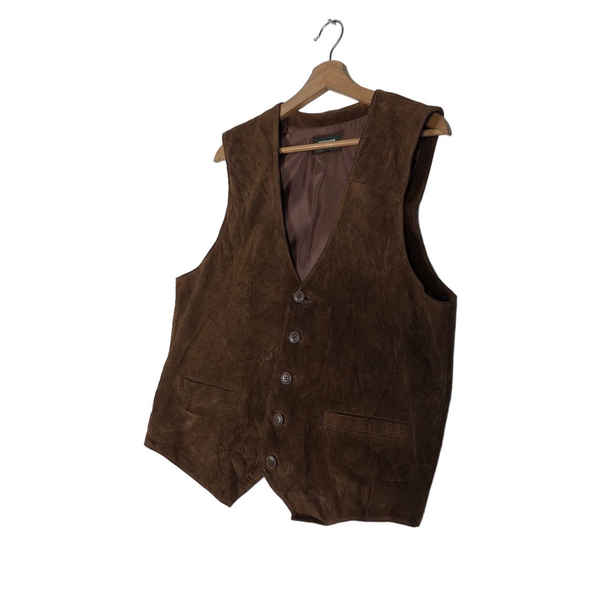 Japanese Brand 🔥Vintage Leather Vest Biker Uniqlo Japan Issey Miyake Size US XL / EU 56 / 4 - 2 Thumbnail