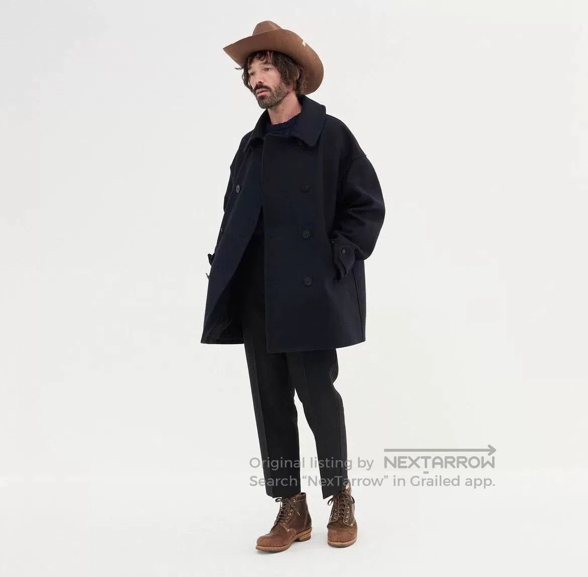 AT.P.CO lieutenant long p.coat in black. Size US M / EU 48-50 / 2 - 1 Thumbnail