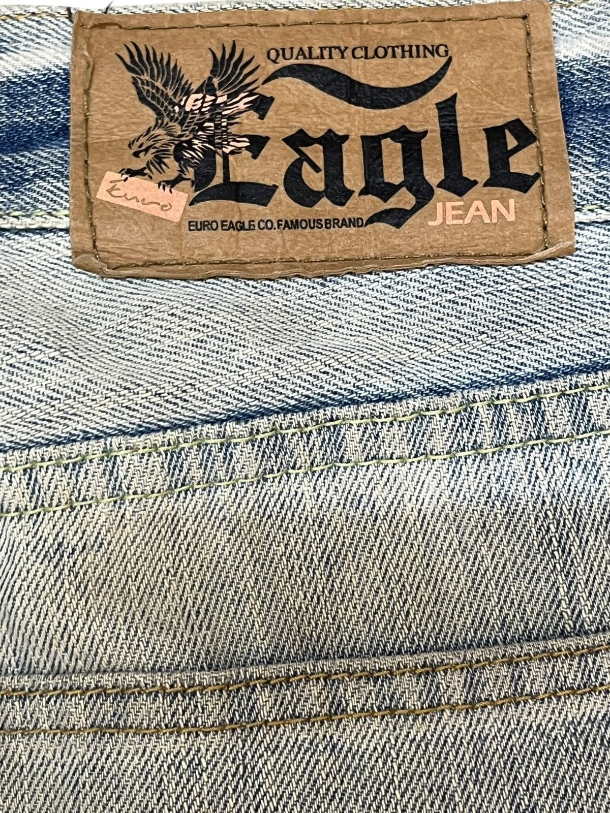 Japanese Brand Vintage Euro Eagle Vision Ripped Grunge Distressed Denjm Size US 29 - 8 Thumbnail