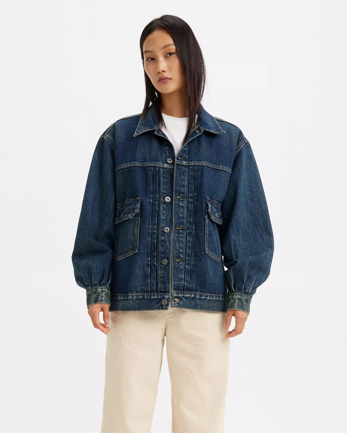 Levi's Made & Crafted NWT Levi’s Made & Crafted Tucked Type 2 Trucker Denim Jacket Size M / US 6-8 / IT 42-44 - 1 Thumbnail