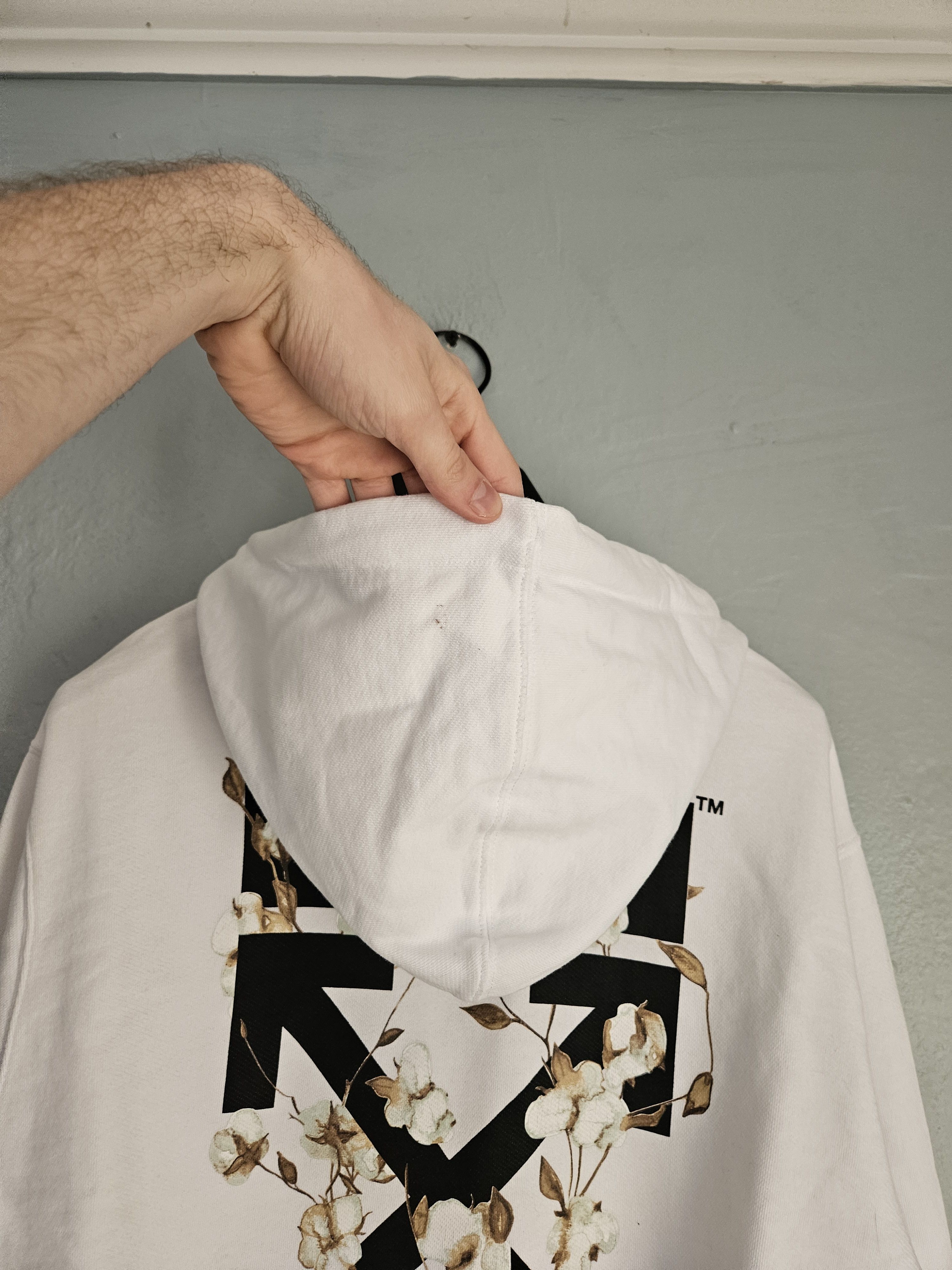 Off-White Off White Cropped White Cotton Arrows Hoodie Size S / US 4 / IT 40 - 5 Thumbnail