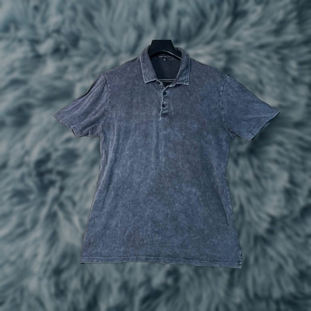 Vintage Robert Barakett Shirt Mens L Gray Knit Polo Casual Adult Work Shirt Preppy Size US L / EU 52-54 / 3 - 1 Thumbnail