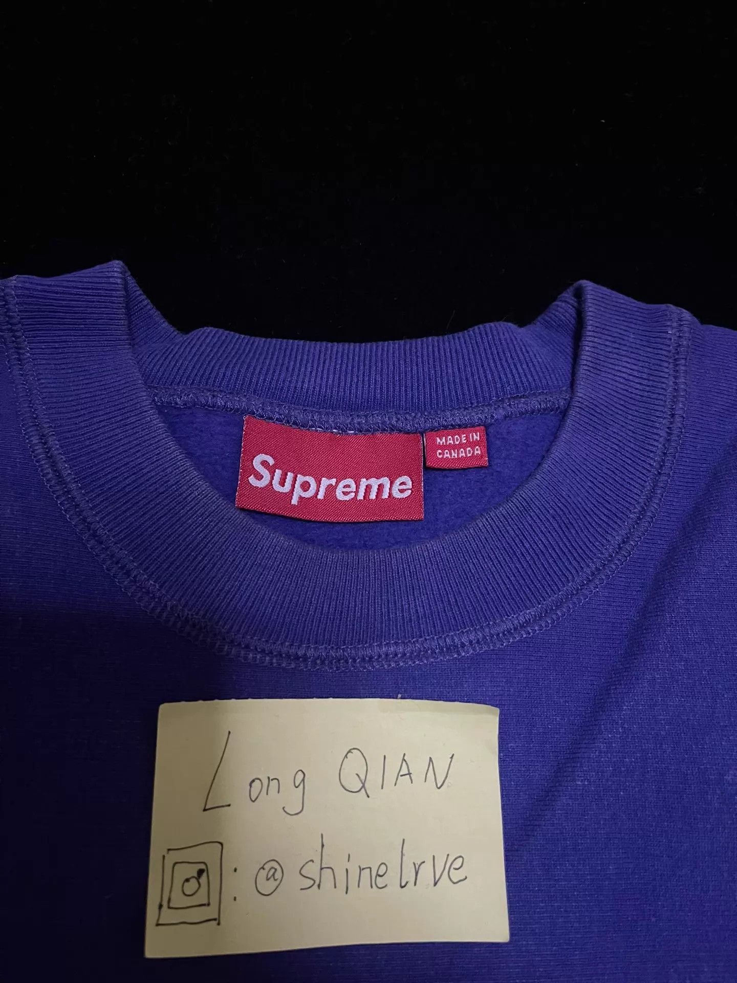 Supreme Supreme Box Logo Purple on Purple Crewneck L Size US L / EU 52-54 / 3 - 7 Thumbnail
