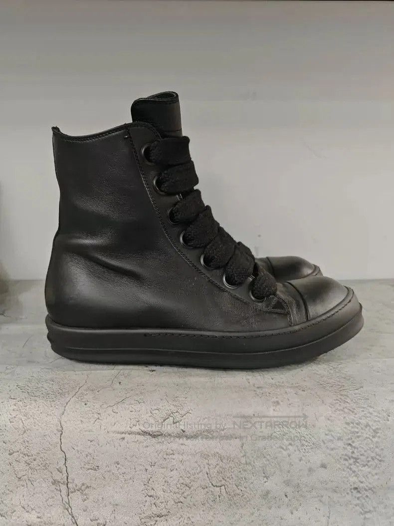 Rick Owens Rick Owens Black High Top Sneakers. Size US 10.5 / EU 43-44 - 4 Thumbnail
