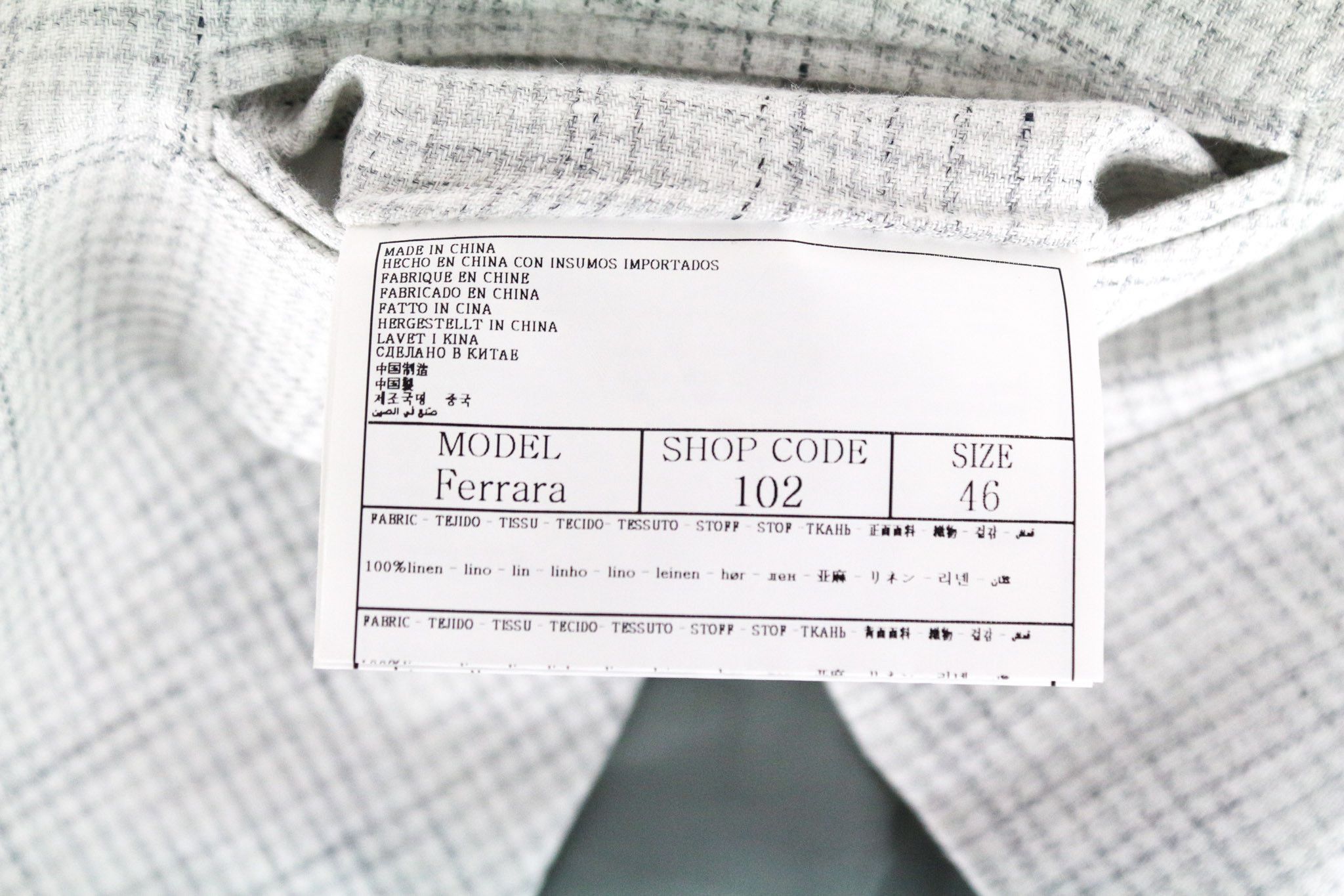 Suitsupply FERRARA UK36R Patterned Linen Waistcoat Suit 73310 Size 36R - 9 Thumbnail