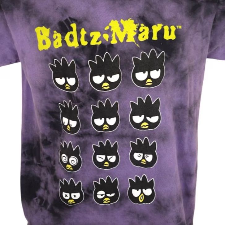 Vintage Badtz Maru T Shirt Mens Size Small Purple Sanrio Bioworld Tie Dye Japanese Size US S / EU 44-46 / 1 - 2 Thumbnail