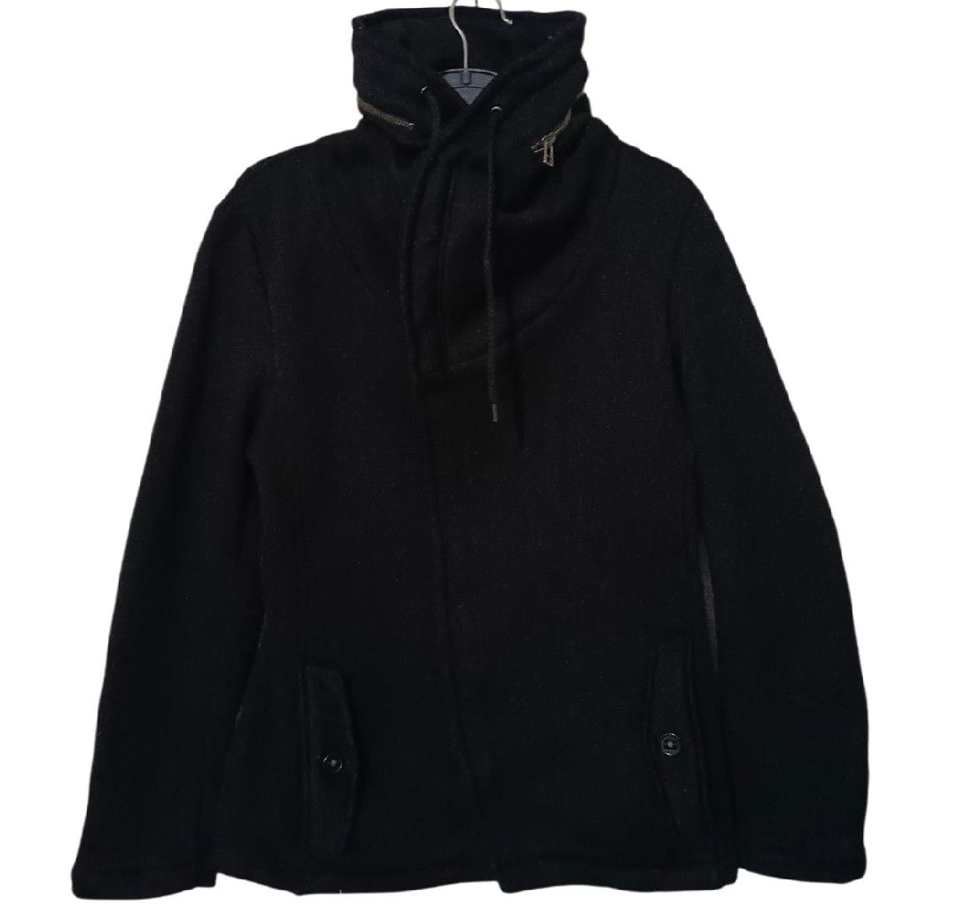 14th Addiction × If Six Was Nine × Yasuyuki Ishii 🇯🇵Plus One ARCHIVE Asymmetric BONO HOODIE BLACK Size US M / EU 48-50 / 2 - 2 Thumbnail