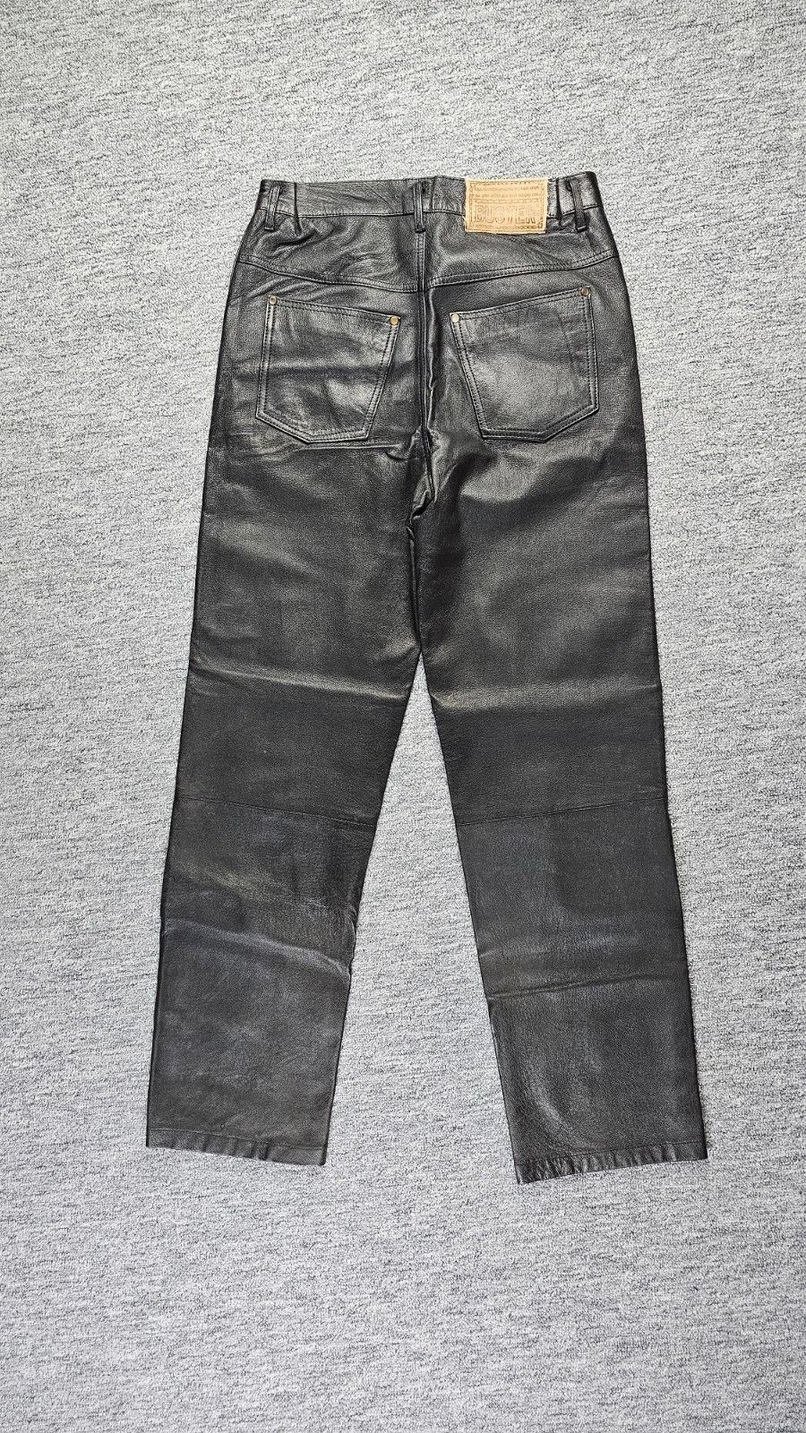 Other Buster Genuine Leather Pants Women W28 Black High Rise Size 28" / US 6 / IT 42 - 2 Thumbnail
