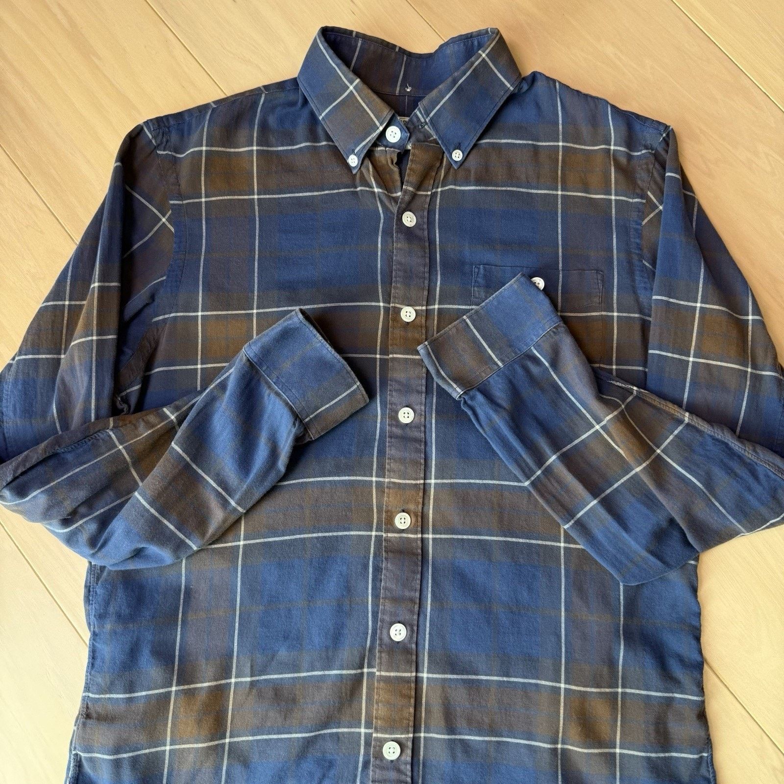 Todd Snyder Todd Snyder Shirt Small Blue Multicolor Plaid Long Sleeve Size US S / EU 44-46 / 1 - 5 Thumbnail
