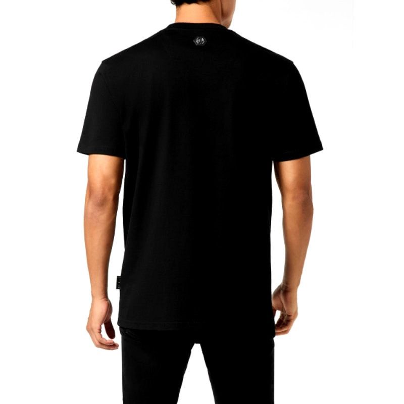 Philipp Plein Philipp Plein Men's Black Skull Stones Round Neck T-Shirt M Size US M / EU 48-50 / 2 - 2 Thumbnail