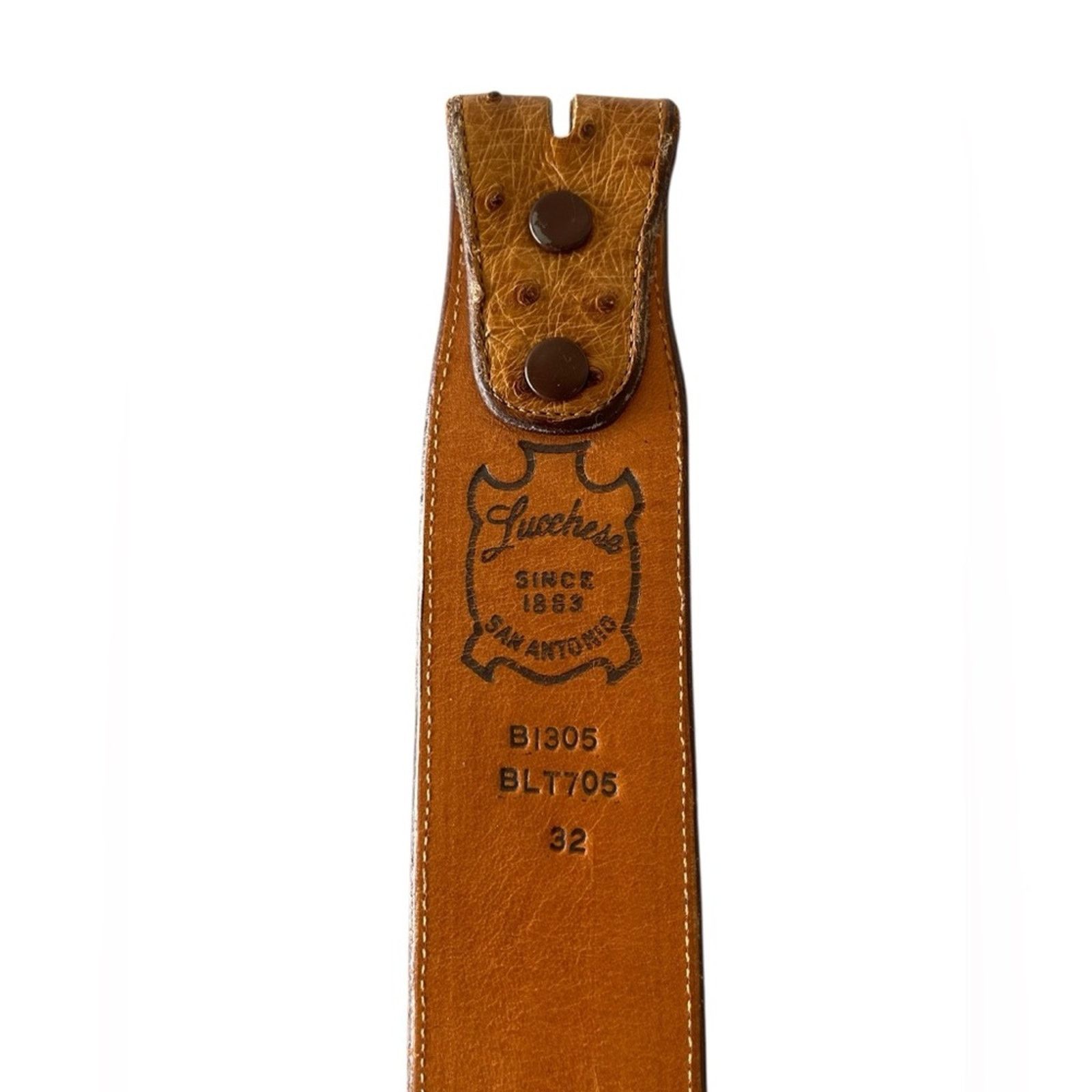 Lucchese Lucchese Genuine Ostrich Belt Mens 32 Size 32 - 4 Thumbnail