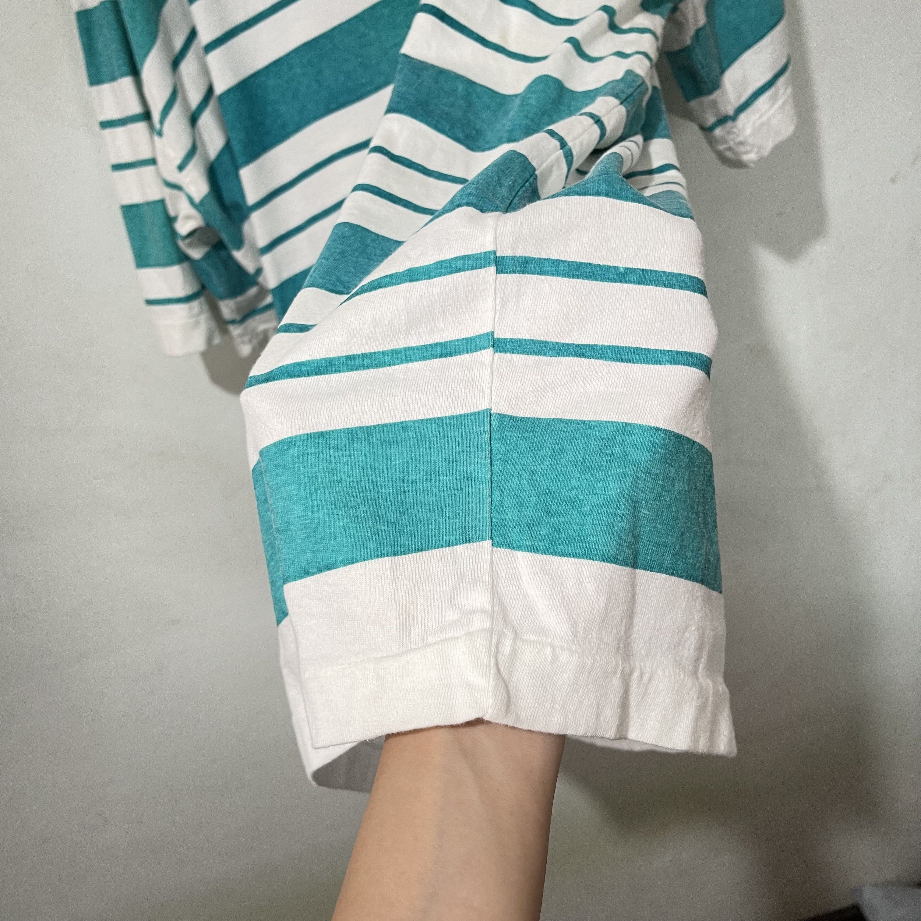 Vintage Vintage 90s Striped T-Shirt Size US XL / EU 56 / 4 - 4 Thumbnail