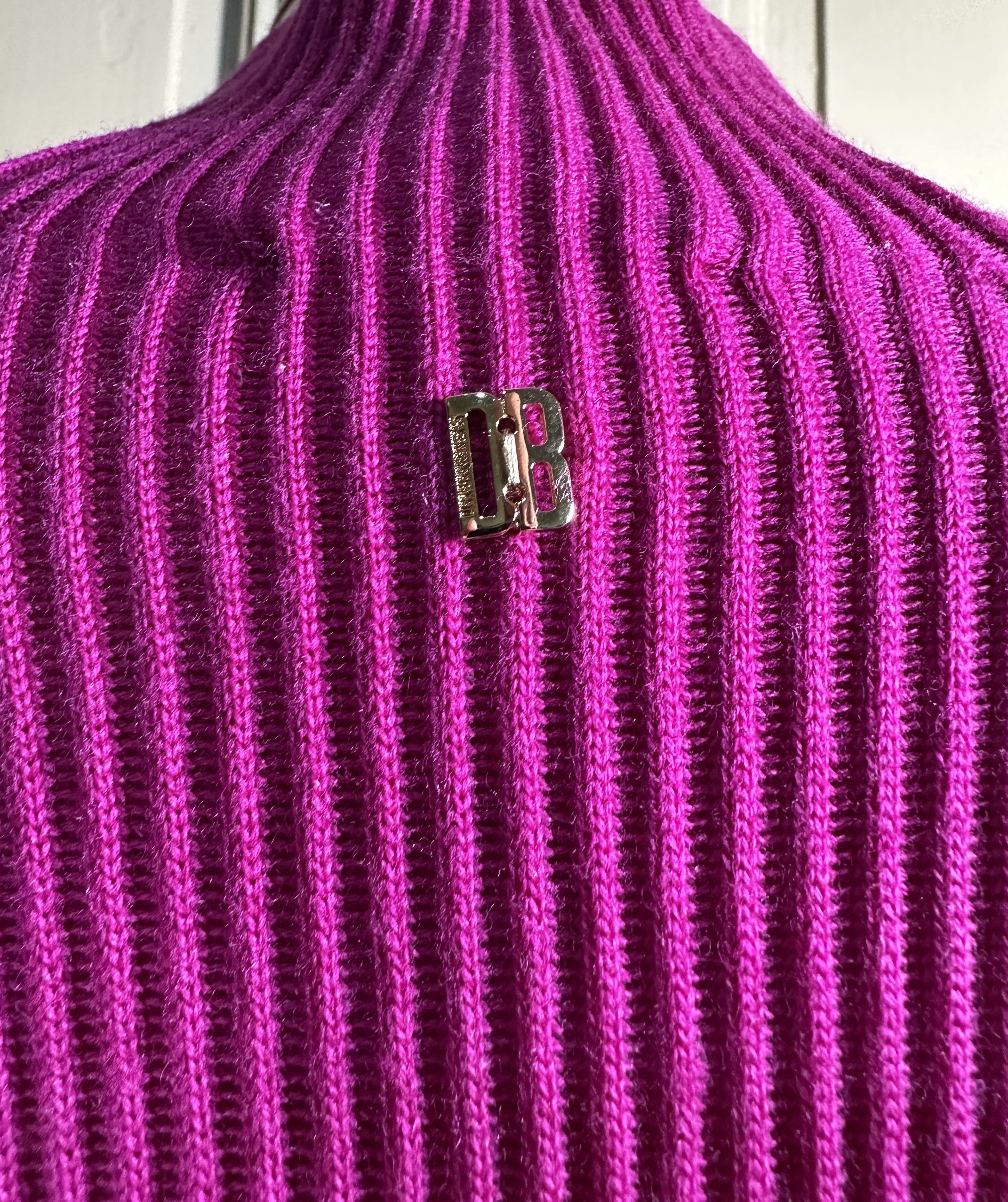 Dirk Bikkembergs Wool Purple Dress Size S / US 4 / IT 40 - 5 Thumbnail