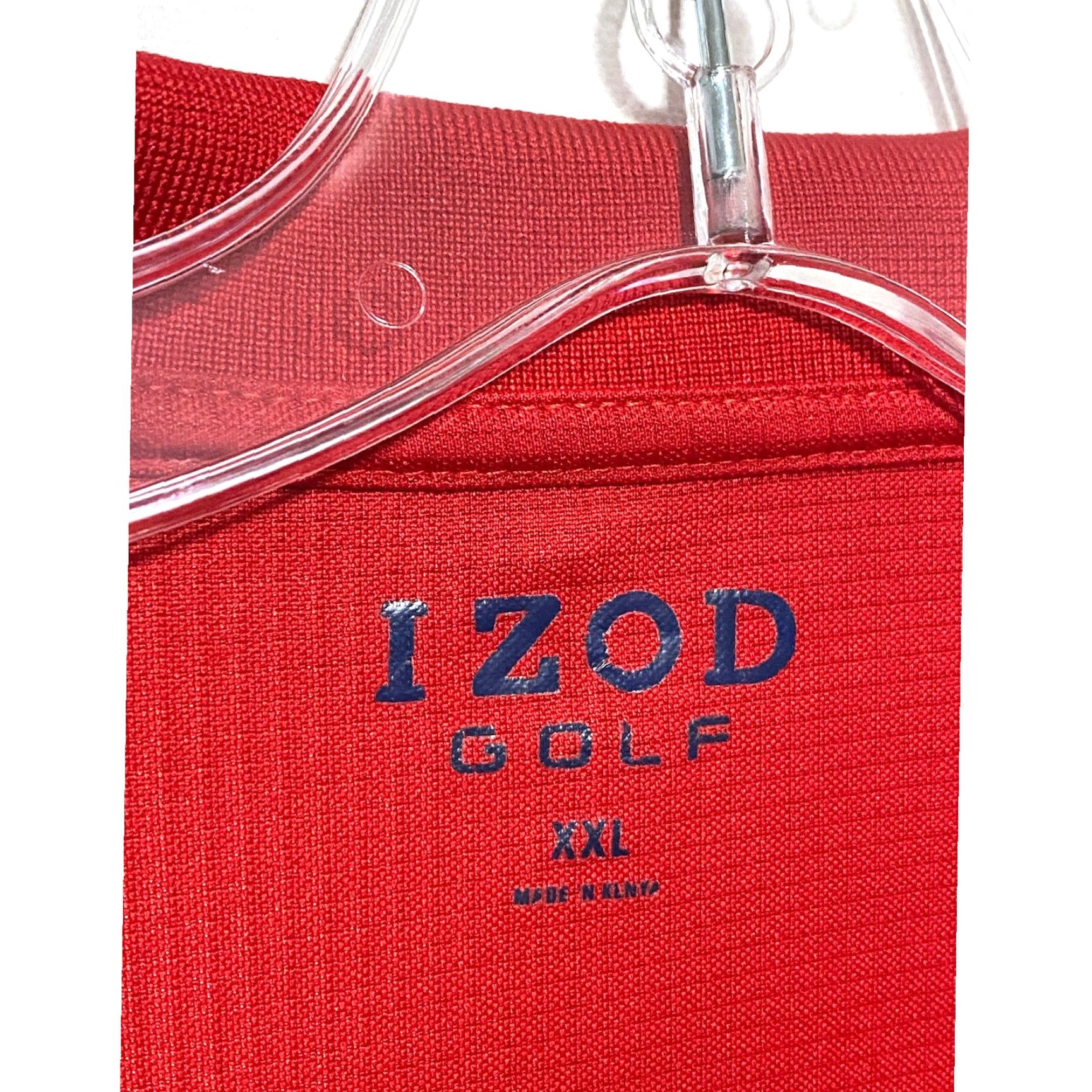 Izod Izod Golf Polo Shirt Red Mens XXL Short Sleeve Check Pullover Casual Golf Preppy Country Club Athletic Mens Size US XXL / EU 58 / 5 - 6 Thumbnail