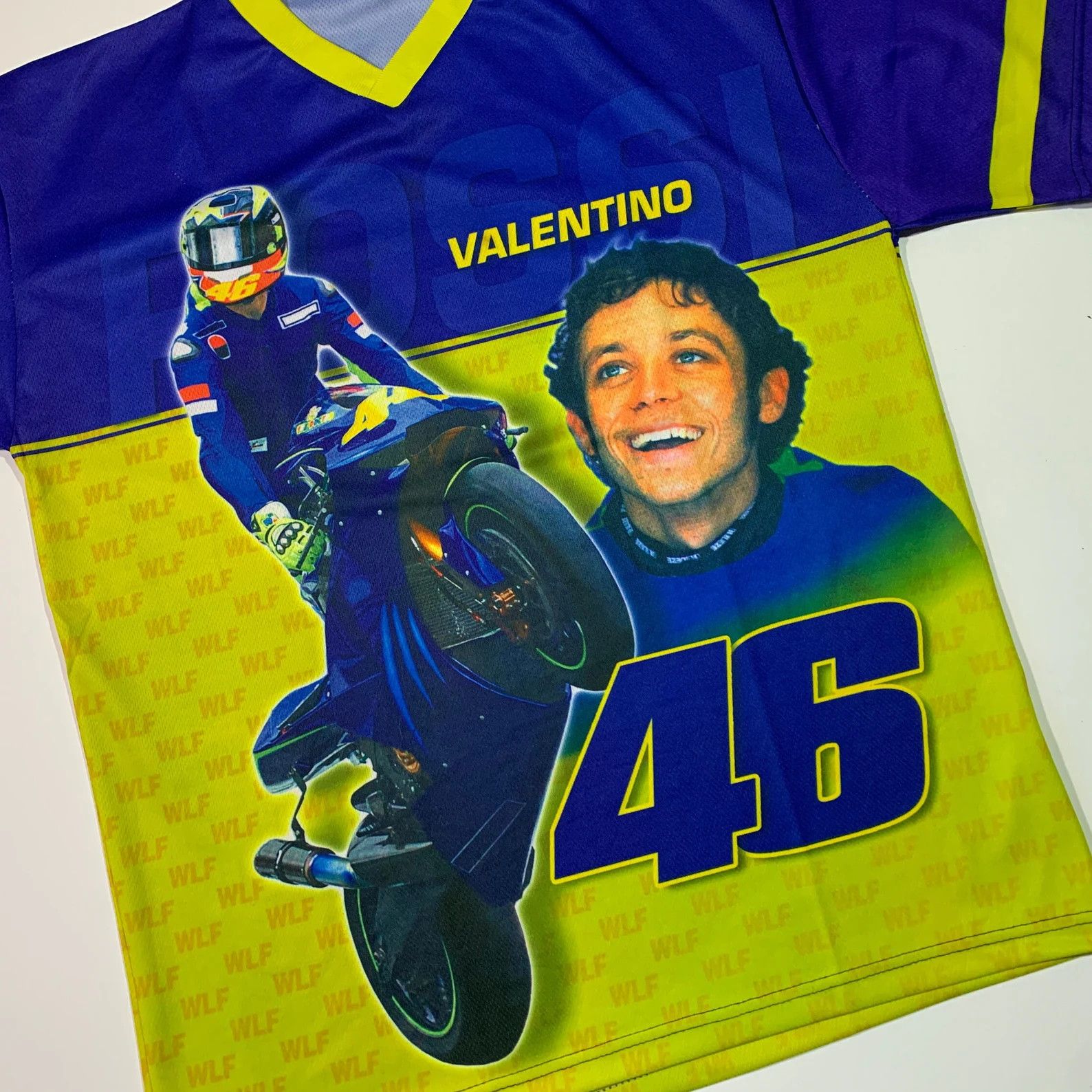 Vintage Vintage Valentino Rossi Jersey T-shirt 46 The Doctor Racing Size US XL / EU 56 / 4 - 3 Thumbnail