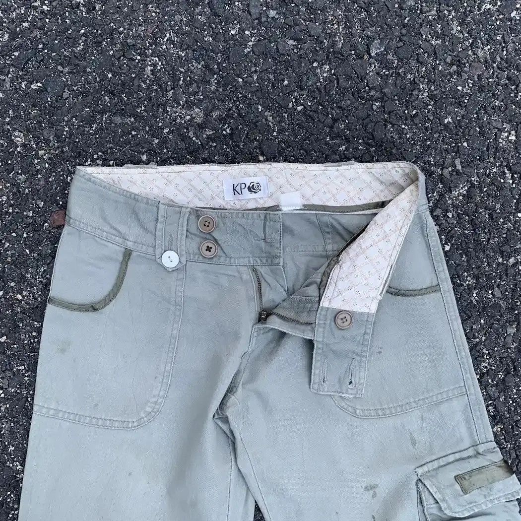 Hunter 💥 RUSTY DIRTY Utility KP Green Baggy Tactical Faded Cargo Pants Size US 29 - 7 Thumbnail