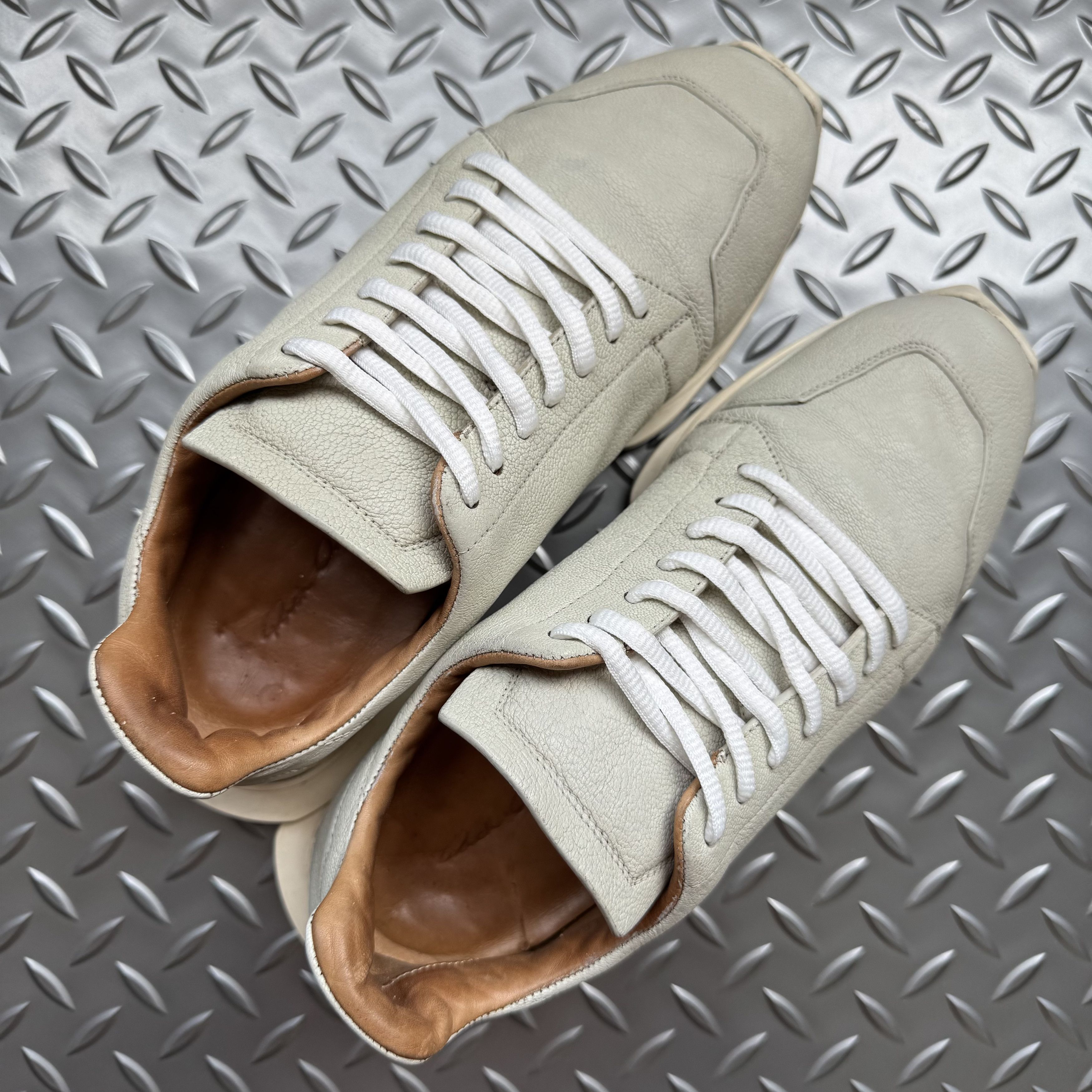 Rick Owens Rick Owens Oblique Runner Sneakers Size US 6.5 / EU 39-40 - 9 Thumbnail
