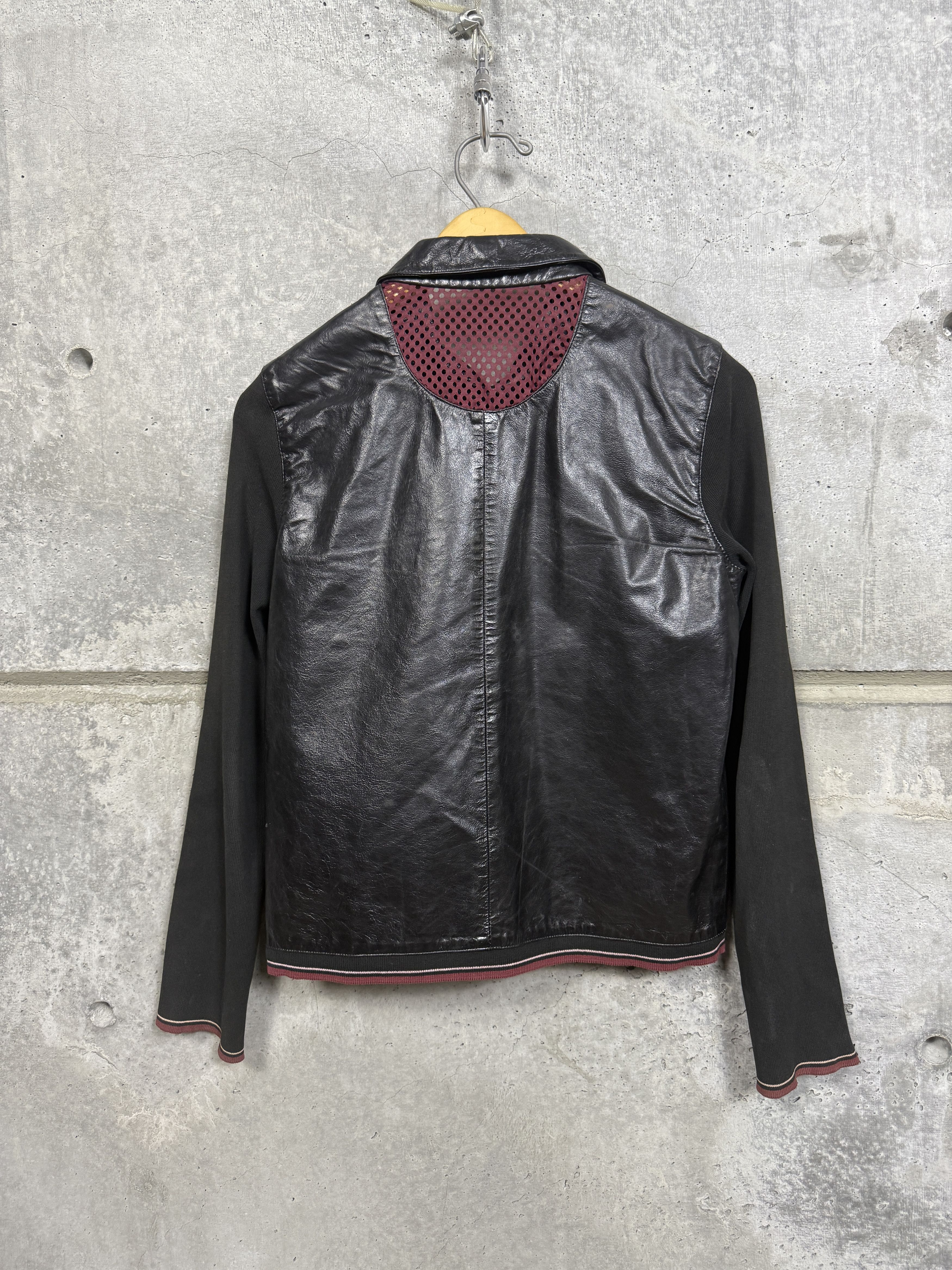 Miu Miu Miu Miu S/S 2000 Leather Jacket Size M / US 6-8 / IT 42-44 - 2 Thumbnail