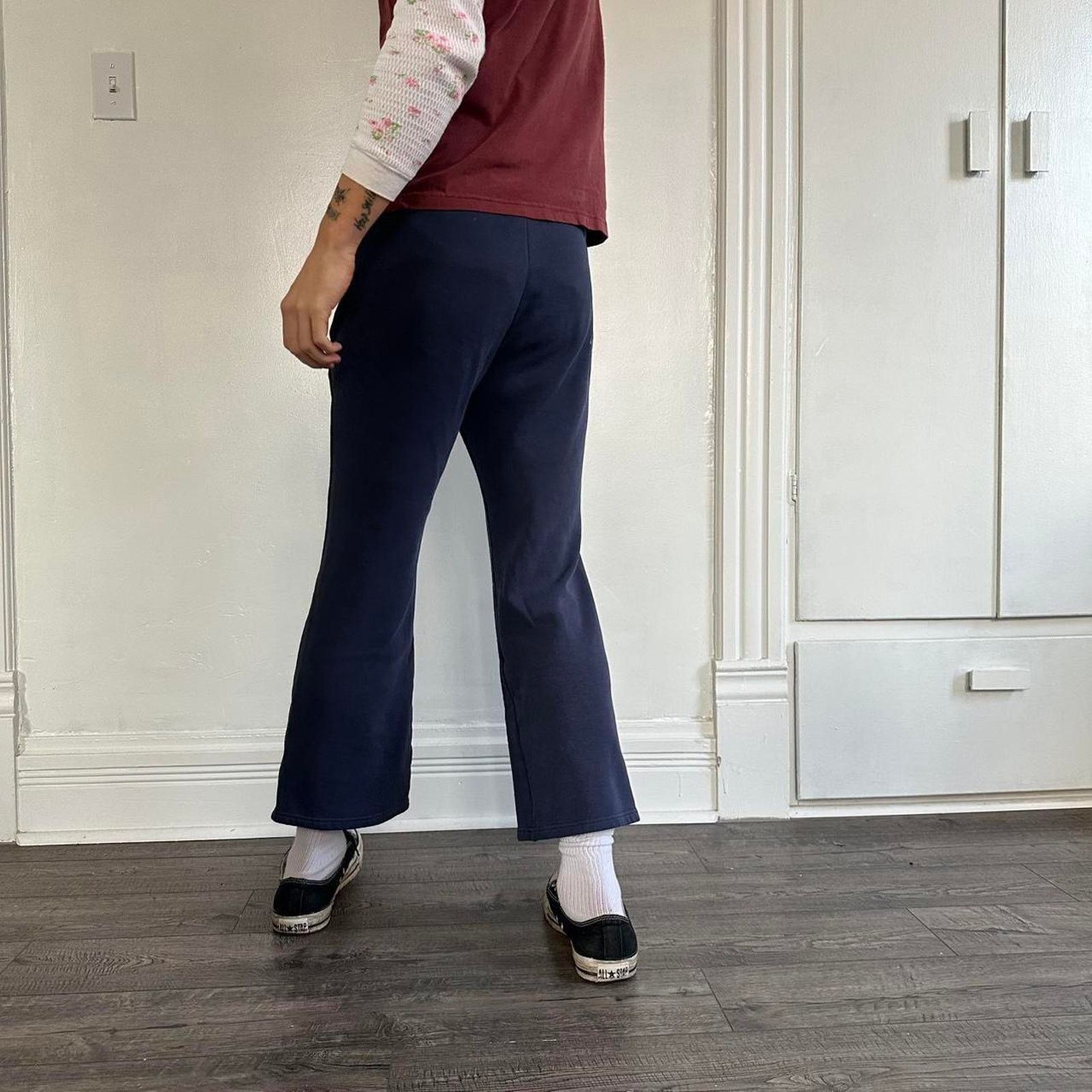 Vintage Vintage Y2K Cotton Cropped Capris Sweatpants Size 28" / US 6 / IT 42 - 8 Thumbnail