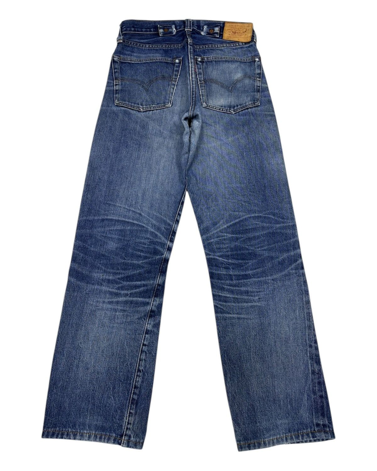 Kapital 🔥VINTAGE LEVIS 201 BIG E SELVEDGE DENIM JEANS RIP BUCKLE Size US 28 / EU 44 - 8 Thumbnail