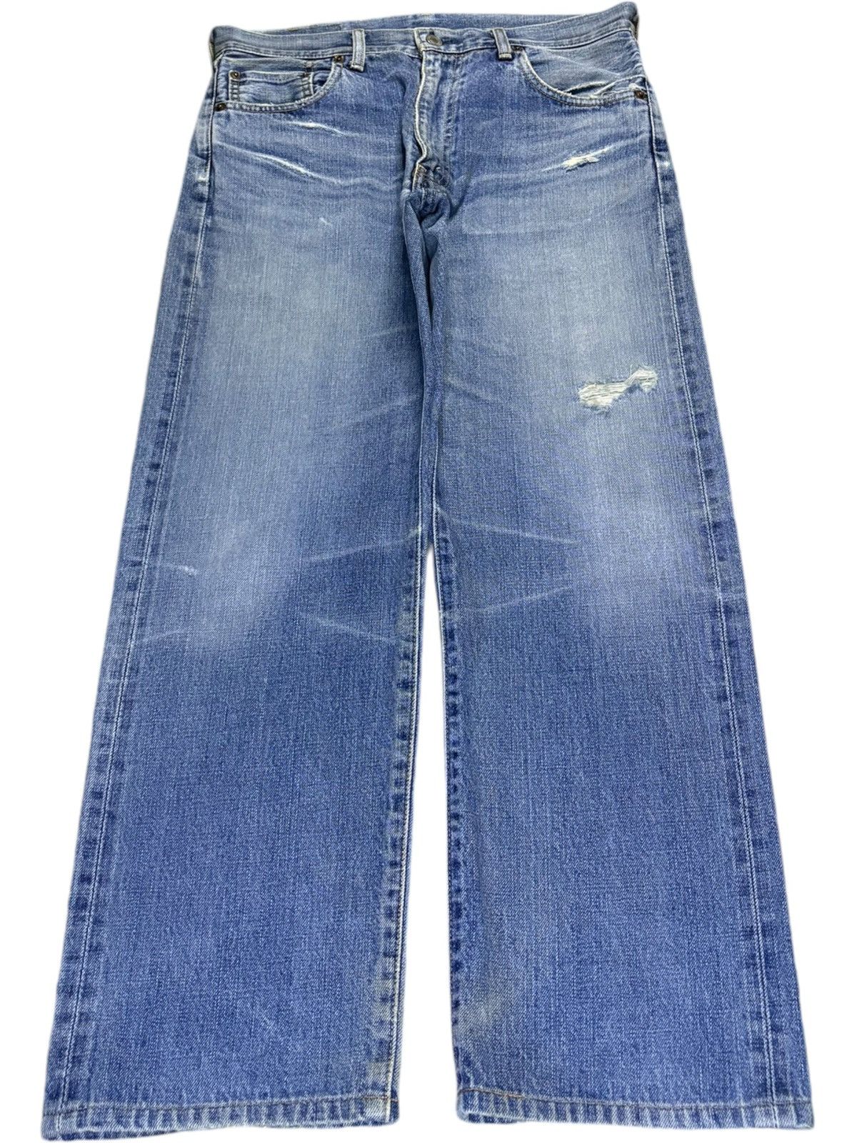 Levi's Vintage 80s Levis 502xx Big E Selvedge Loose Jeans Size US 31 - 2 Thumbnail