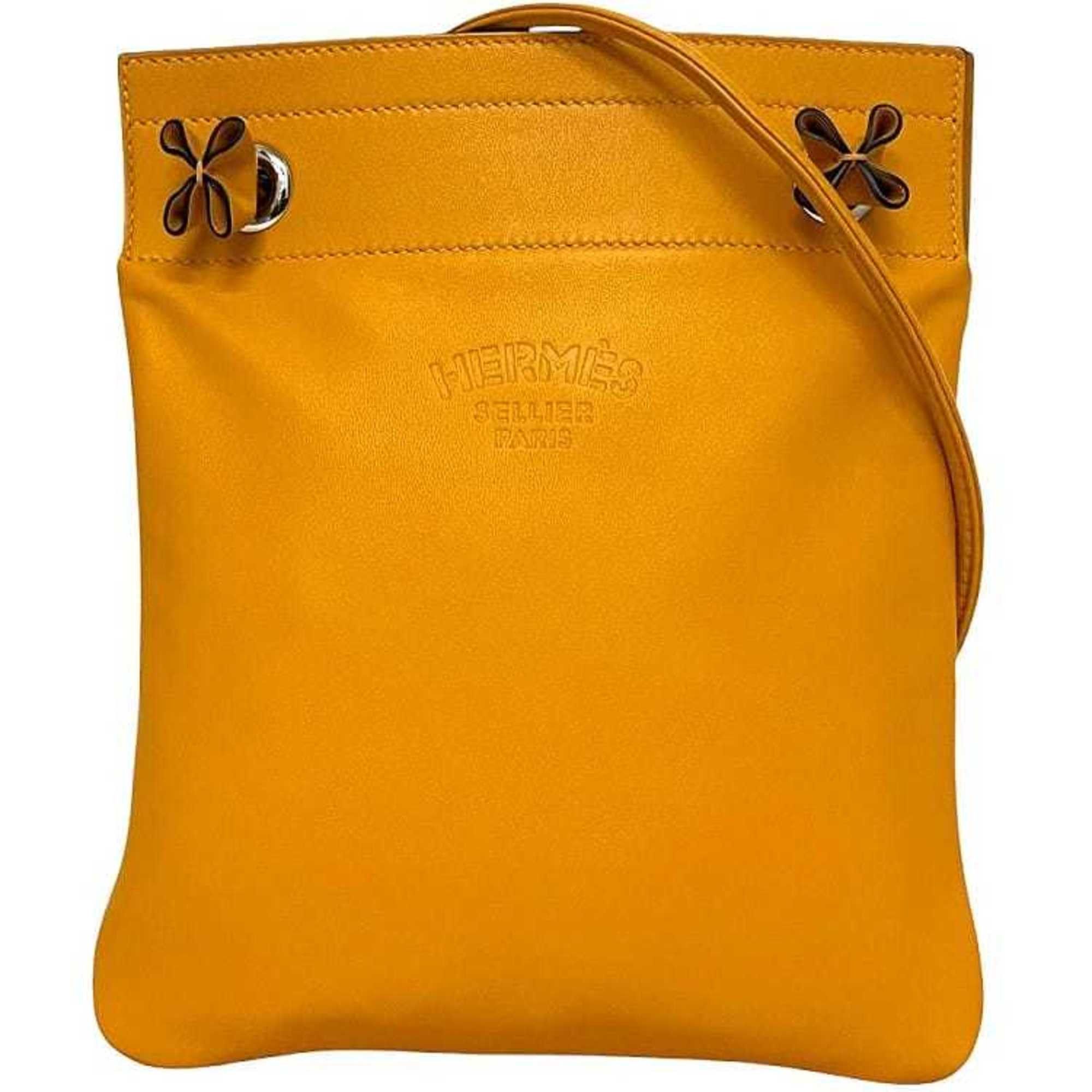 Hermes Hermes Hermès Aline Shoulder Bag f-24159, Yellow Leather Swift, D Stamp, Crossbody Bag, Soft Leather, for Men and Women Size ONE SIZE - 1 Thumbnail