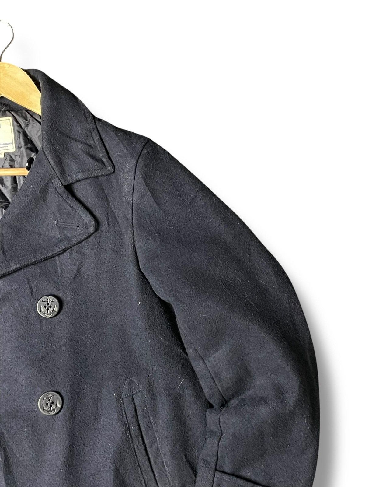 Japanese Brand × Vintage Sevendays Sunday Double Breasted Wool Coat (3) Size US L / EU 52-54 / 3 - 5 Thumbnail