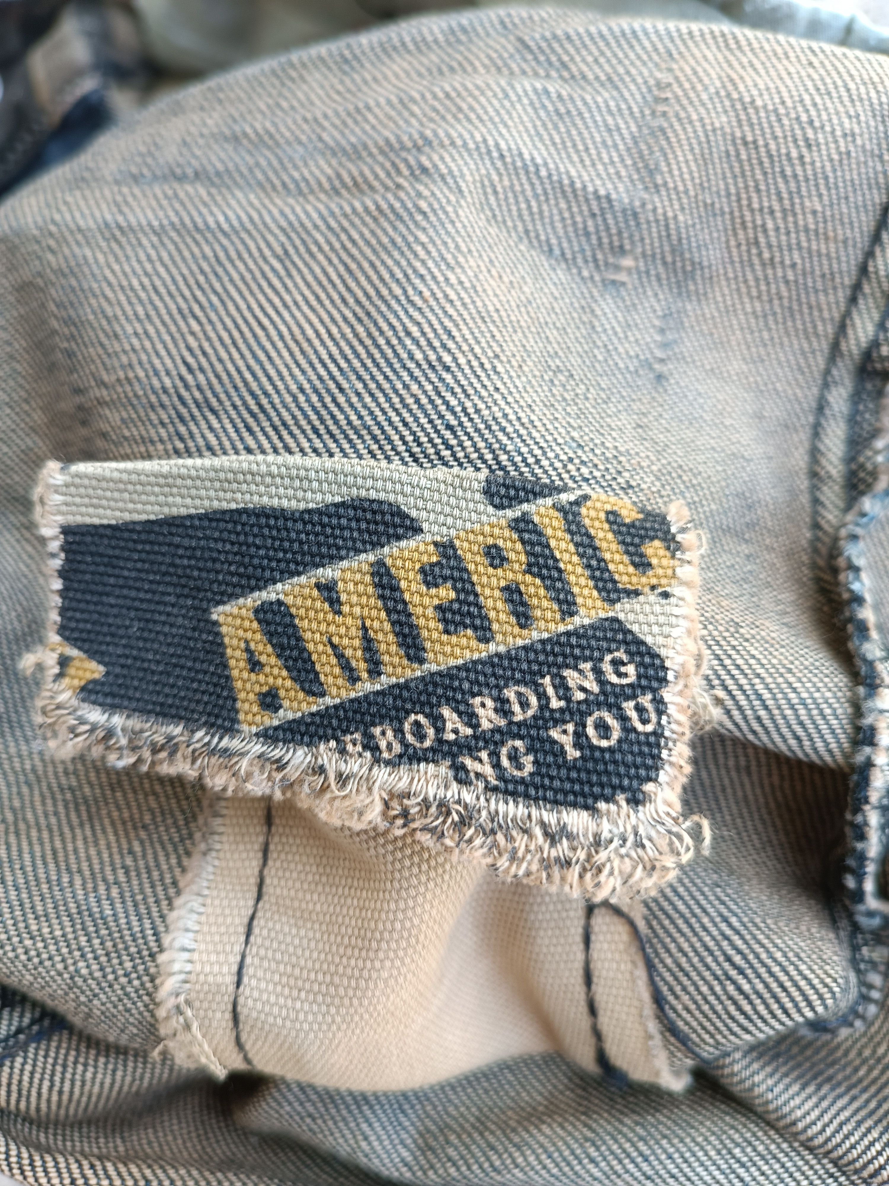 Japanese Brand × Think Skateboards Japanese Brand Distressed Patch Whiskers Faded Denim E263 Size US 30 / EU 46 - 15 Thumbnail