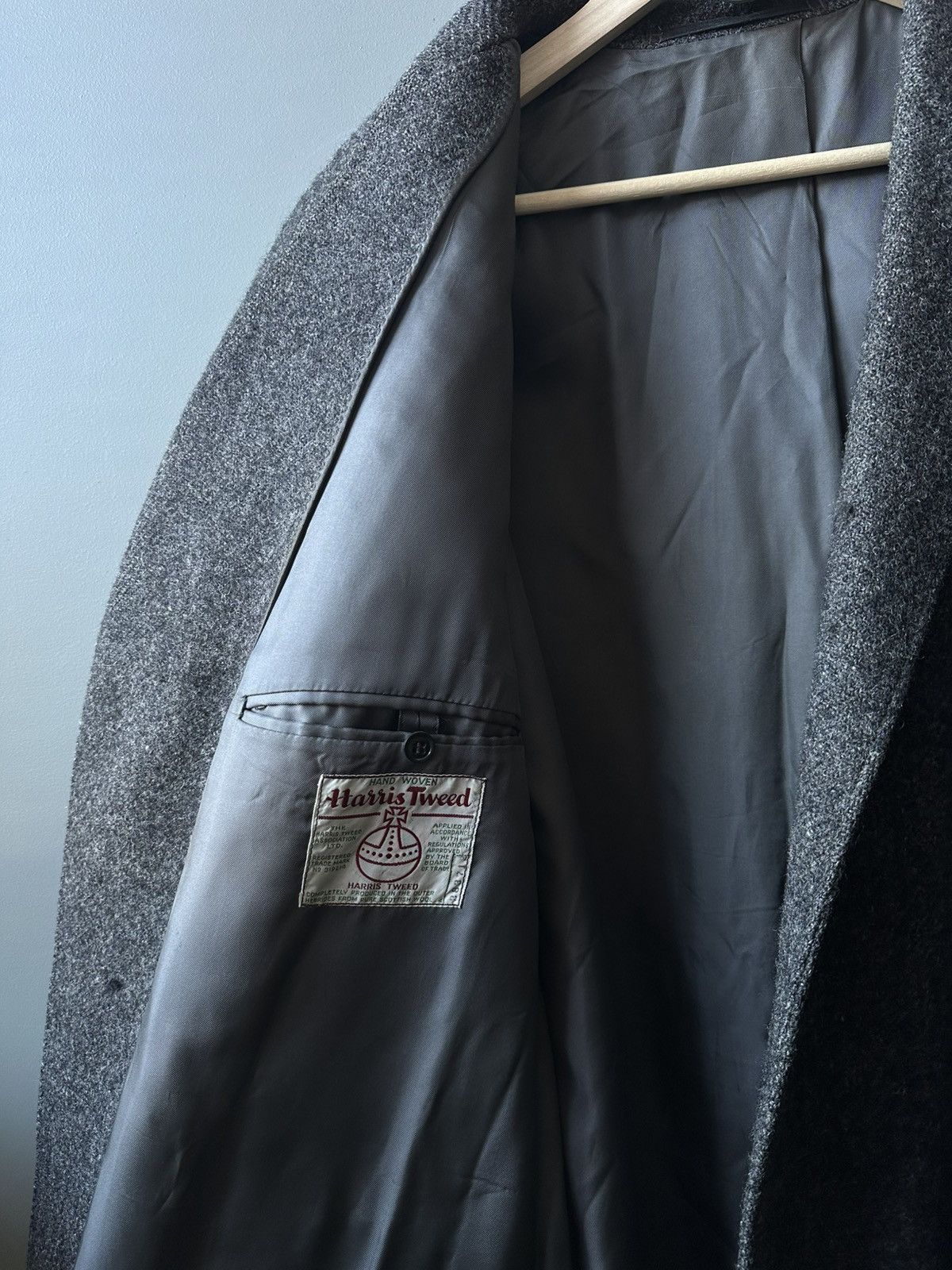 Harris Tweed Frey Harris Tweed Heavy Wool Coat Size US XL / EU 56 / 4 - 4 Thumbnail