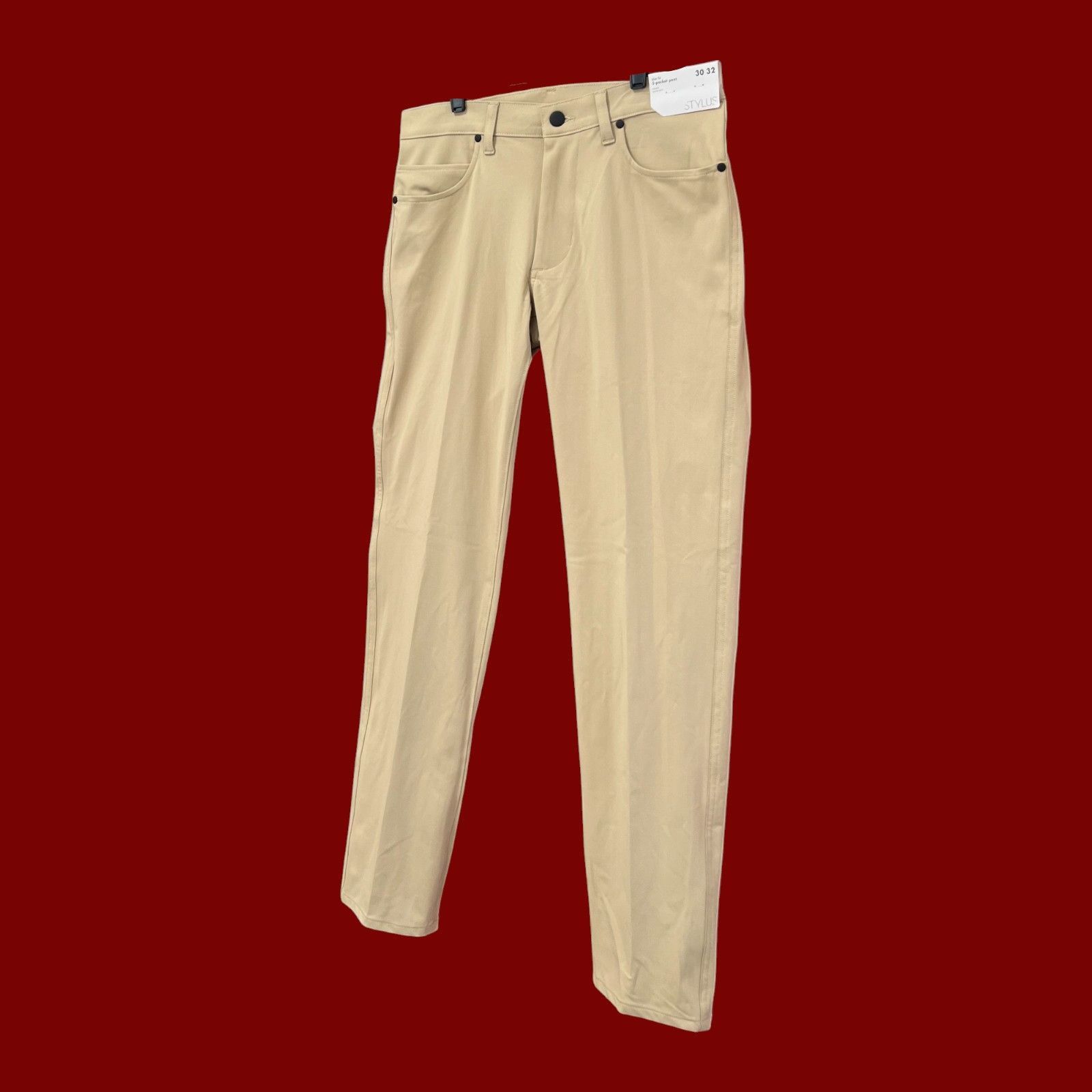 Other Stylus - Men's Slim Fit Flat Front Chino Pants - 5 Pockets - Size US 30 / EU 46 - 16 Thumbnail