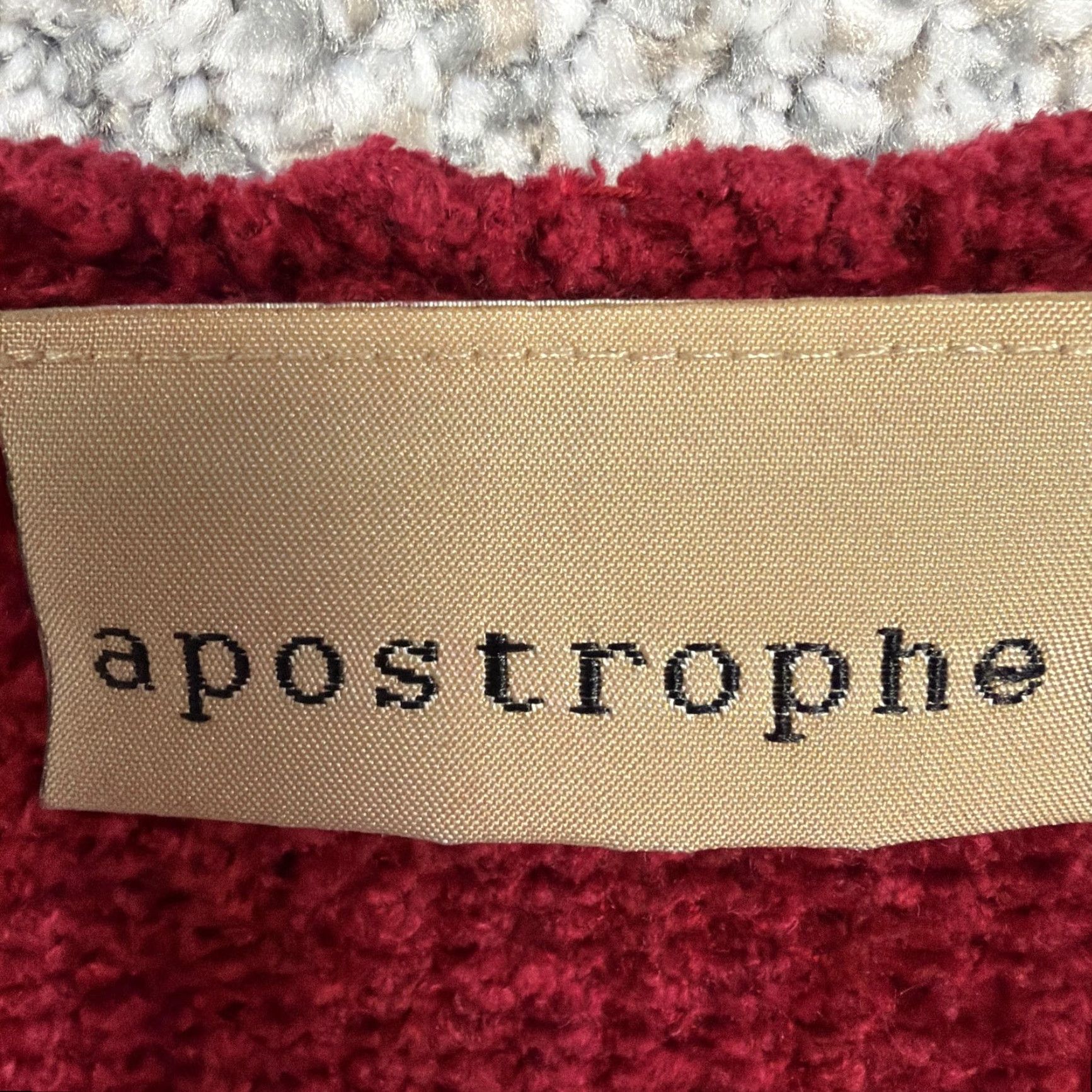 Vintage VINTAGE Apostrophe Tunic Sweater Womens S Red Textured Hem 90s Gothic Retro Knit Crew Neck Long Sleeve Fall Winter Slim Laid-Back Casual Travel Size S / US 4 / IT 40 - 5 Thumbnail