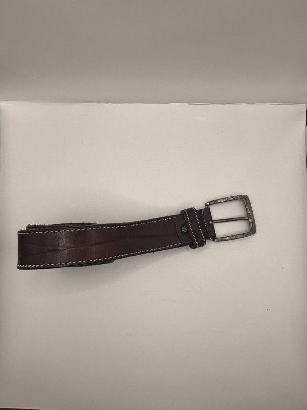 Vintage Vintage Italian Dark Brown Leather Belt INTENSO by Beluno Size ONE SIZE - 2 Thumbnail
