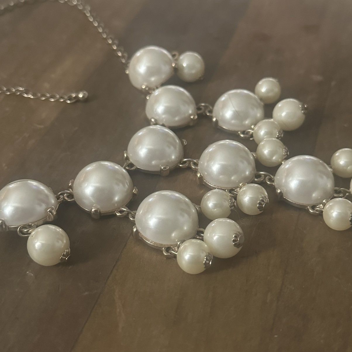 Other Cascading bubble pearl statement necklace Size ONE SIZE - 4 Thumbnail
