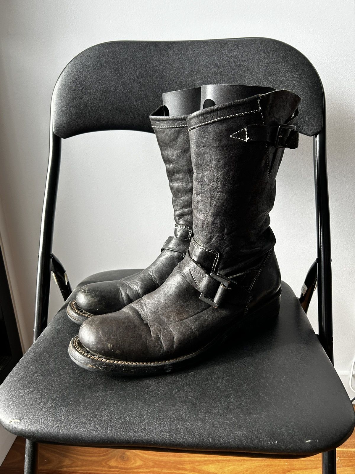 Pre-owned Isamu Katayama Backlash Object Dyed Engineer Boots