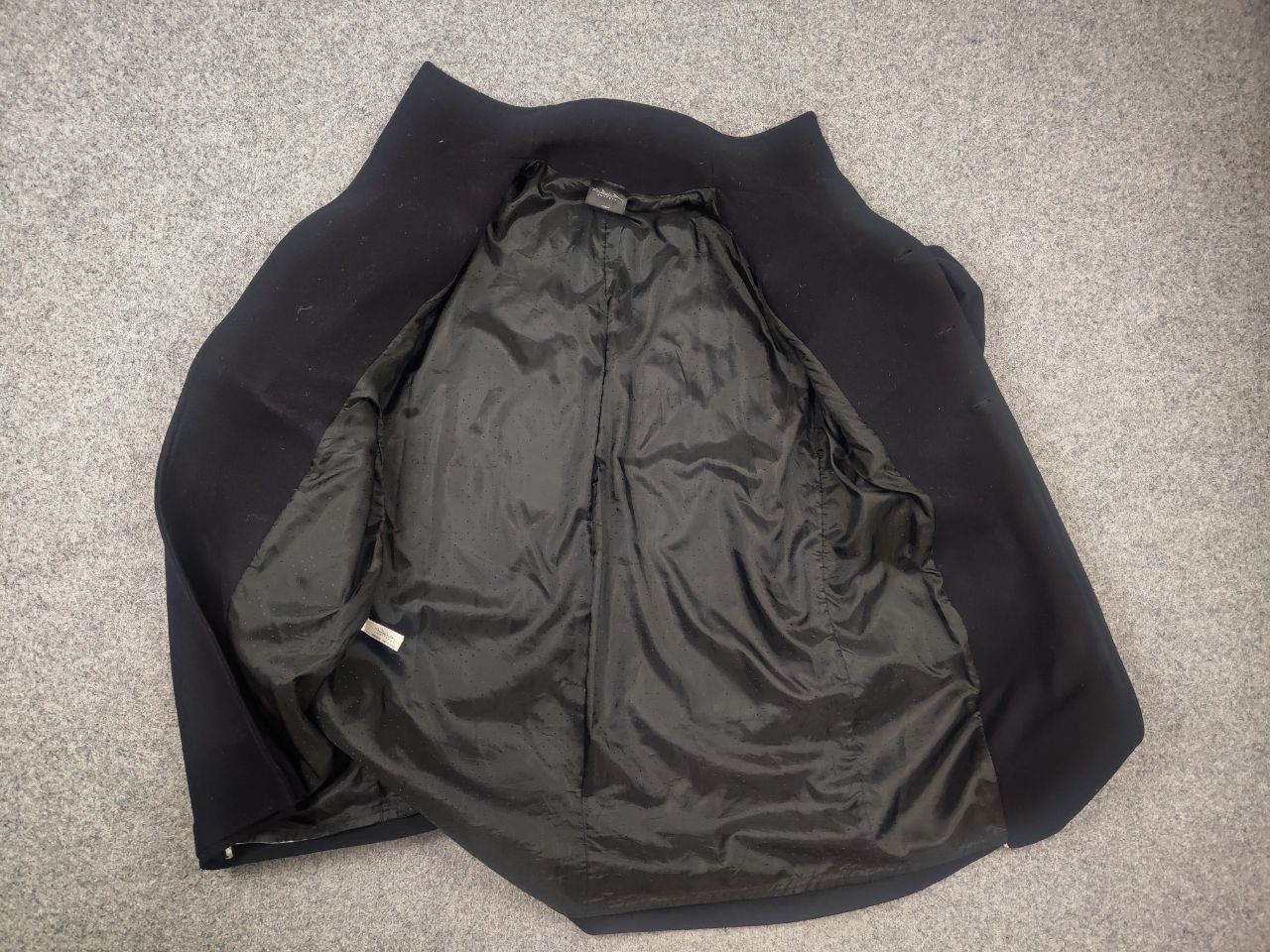 Japanese Brand Umit Unal Navy Wool asymmetrical Handmade Coat Jacket Size US M / EU 48-50 / 2 - 12 Thumbnail