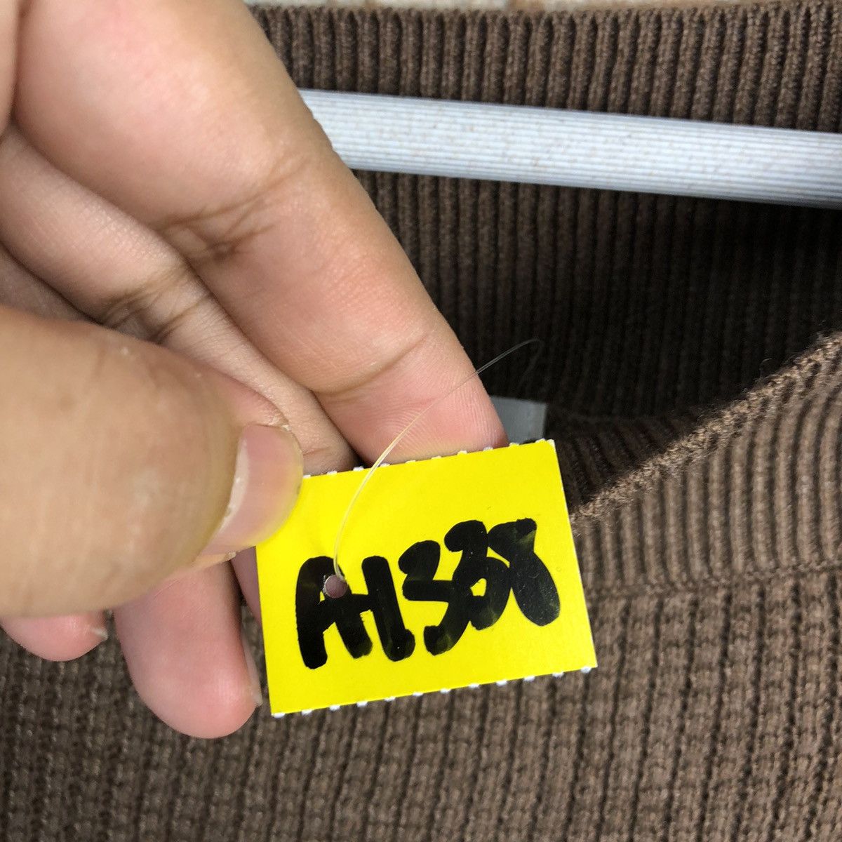 Homespun Knitwear × Japanese Brand Opaque Clip tokyo japan Brown Knitwear #A1338 Size L / US 10 / IT 46 - 10 Thumbnail