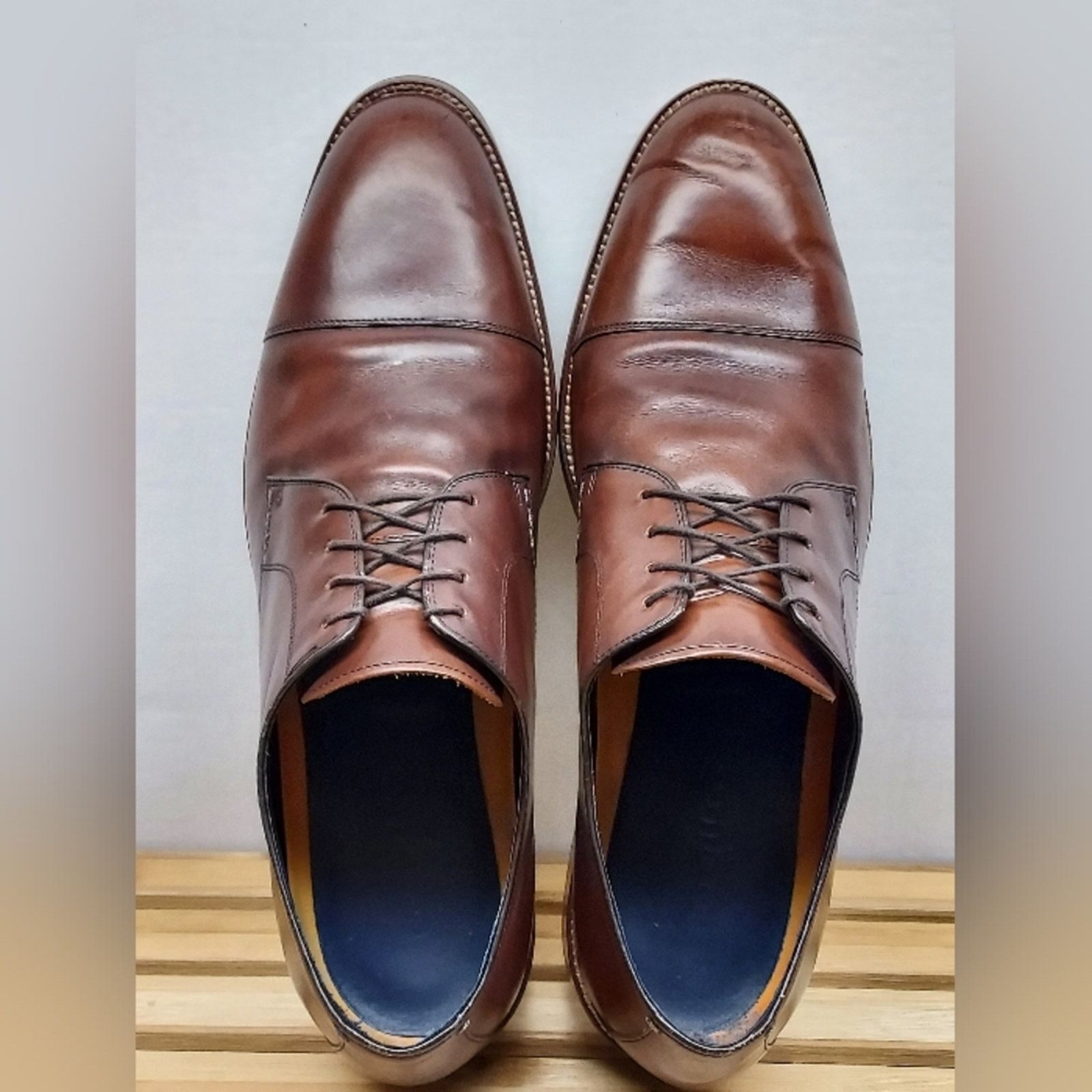 Cole Haan Cole Haan Mens Lenox Hill Cap Oxford Shoes Size 15W Size US 15 / EU 48 - 8 Thumbnail