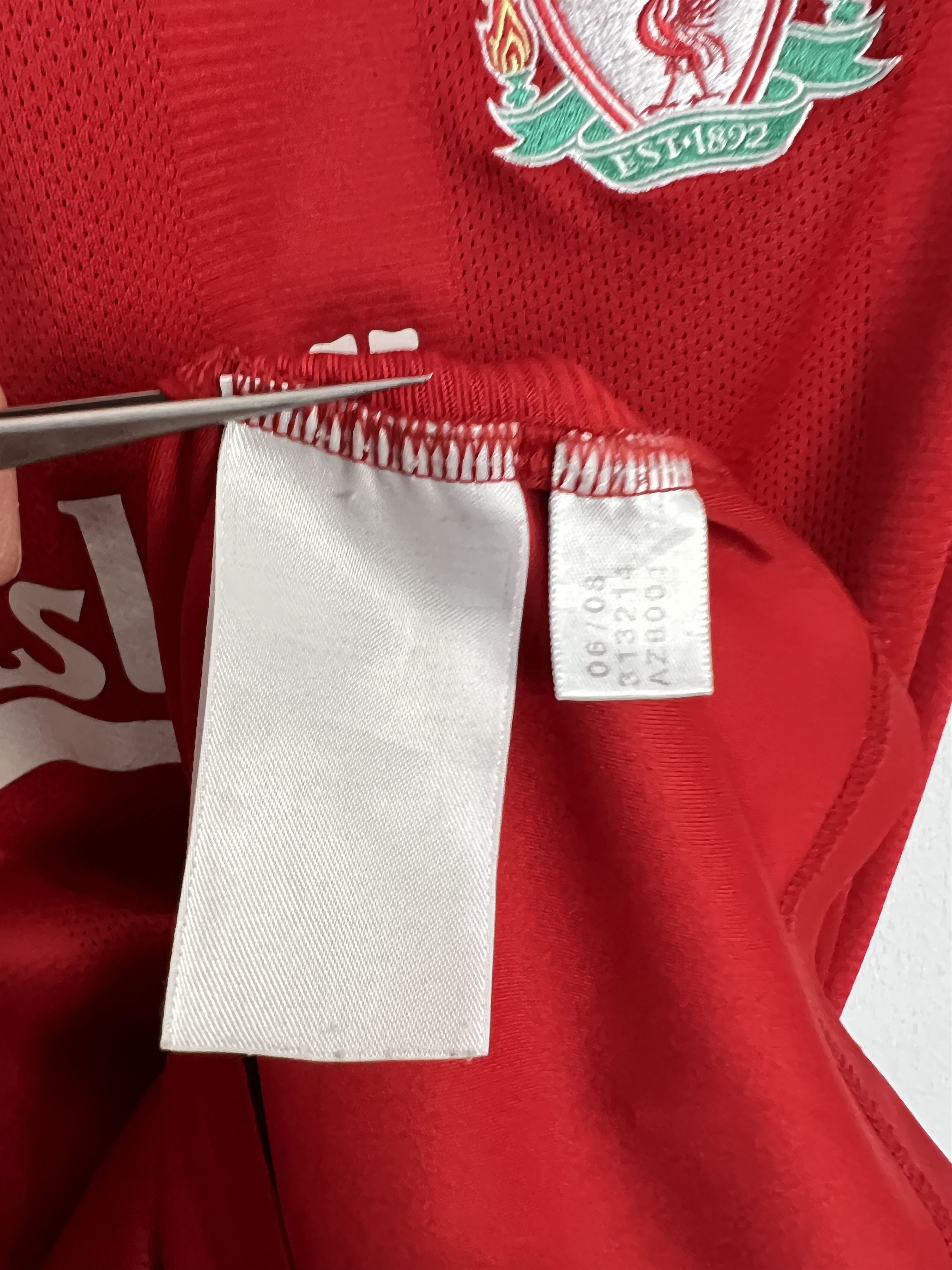 Adidas Liverpool Home football shirt 2008 Soccer Jersey Trikot Size US XL / EU 56 / 4 - 7 Thumbnail