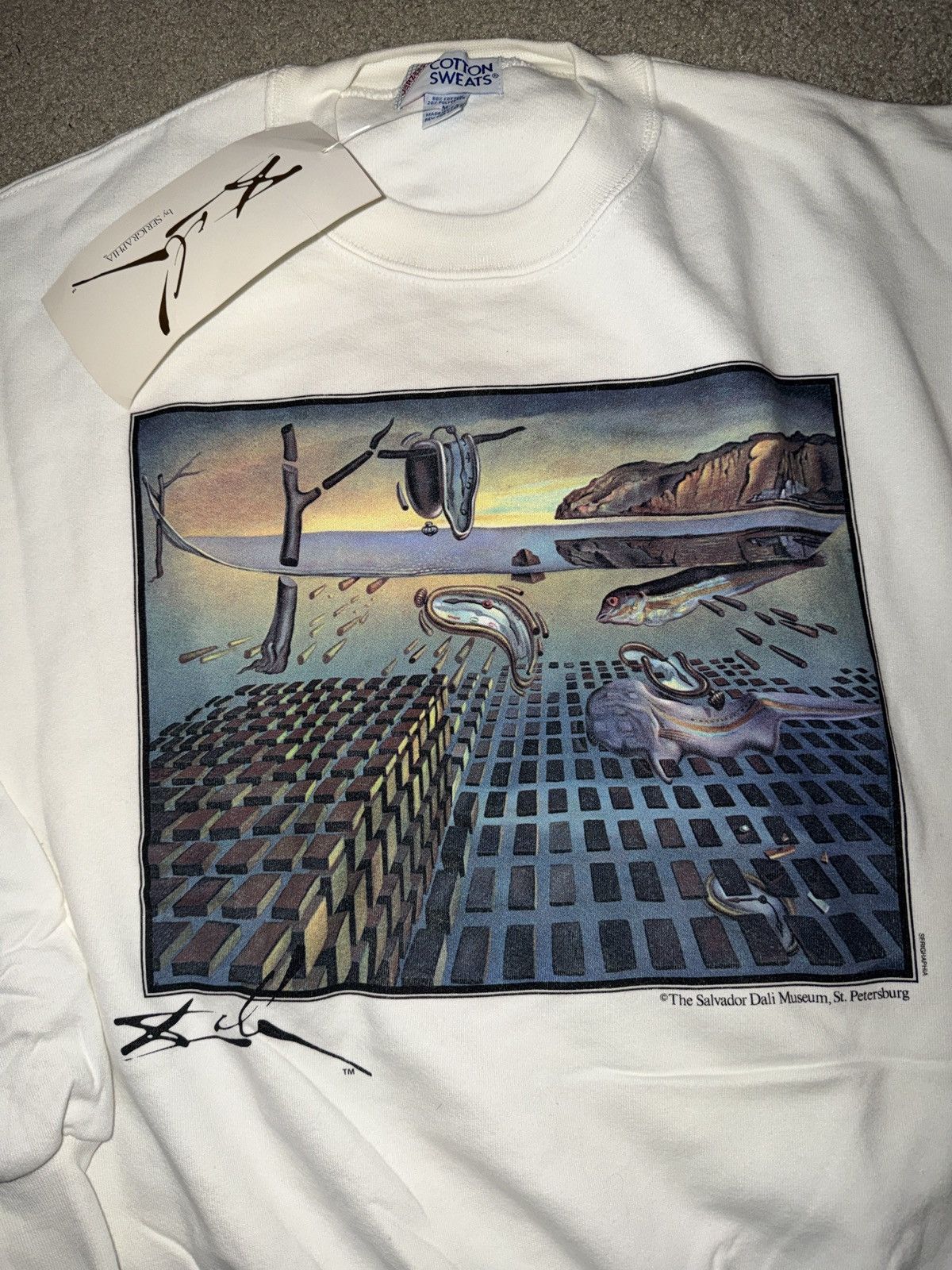 Vintage 90s VTG SALVADOR DALI ART CREWNECK DS W/ TAGS M/L Size US M / EU 48-50 / 2 - 2 Thumbnail