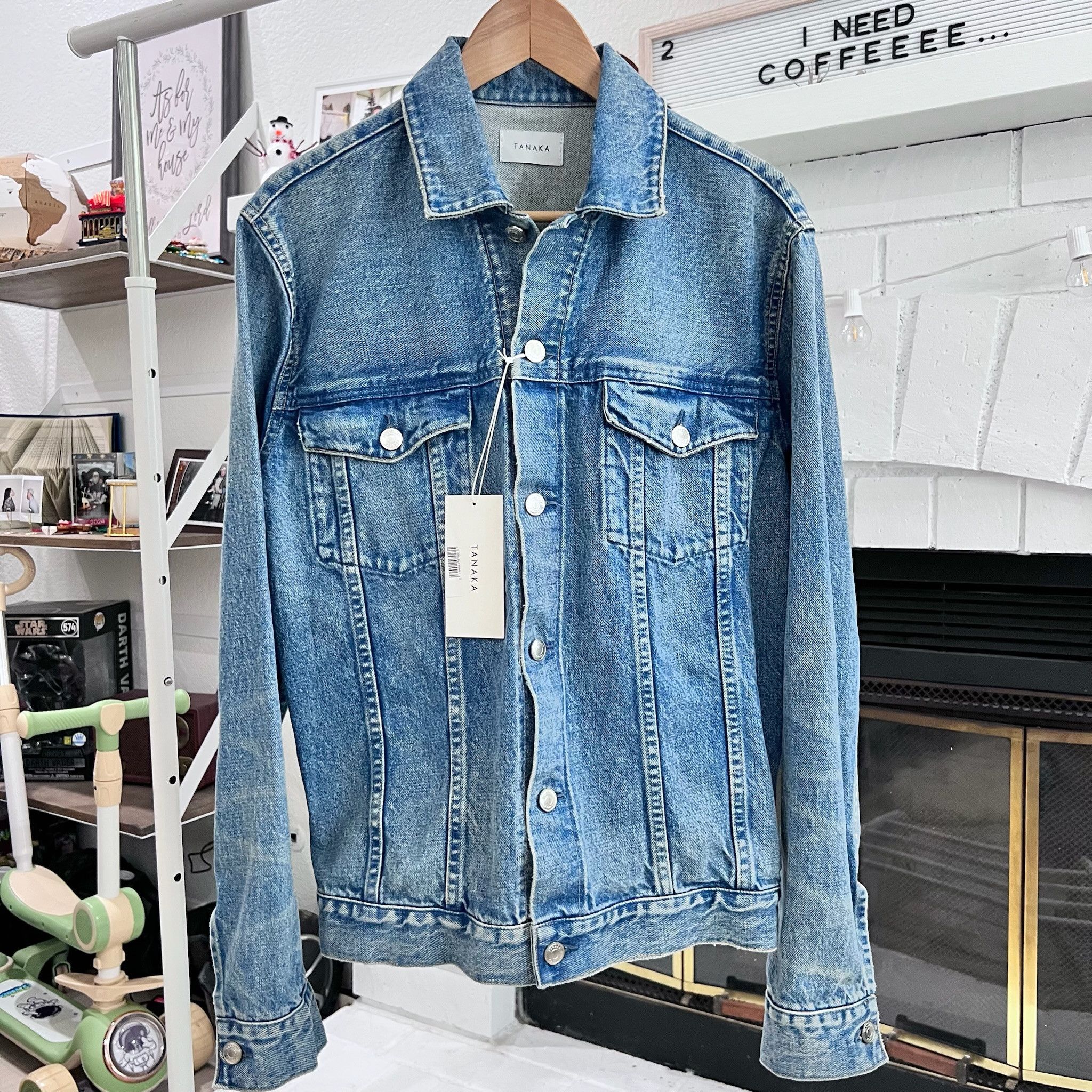 TANAKA Rare Tanaka Classic Jean Jacket Back Taped Size L / US 10 / IT 46 - 1 Thumbnail