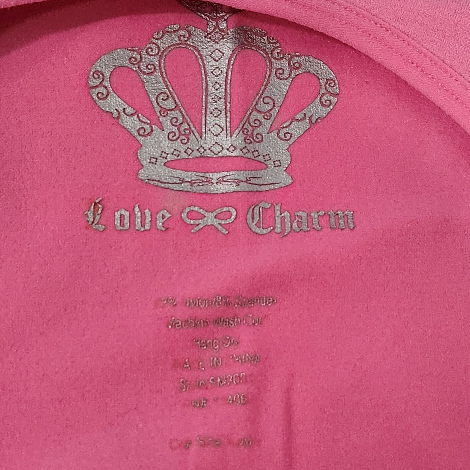 Other Love Charm Light Pink Round Neck Tank Top One Size Size ONE SIZE - 4 Thumbnail