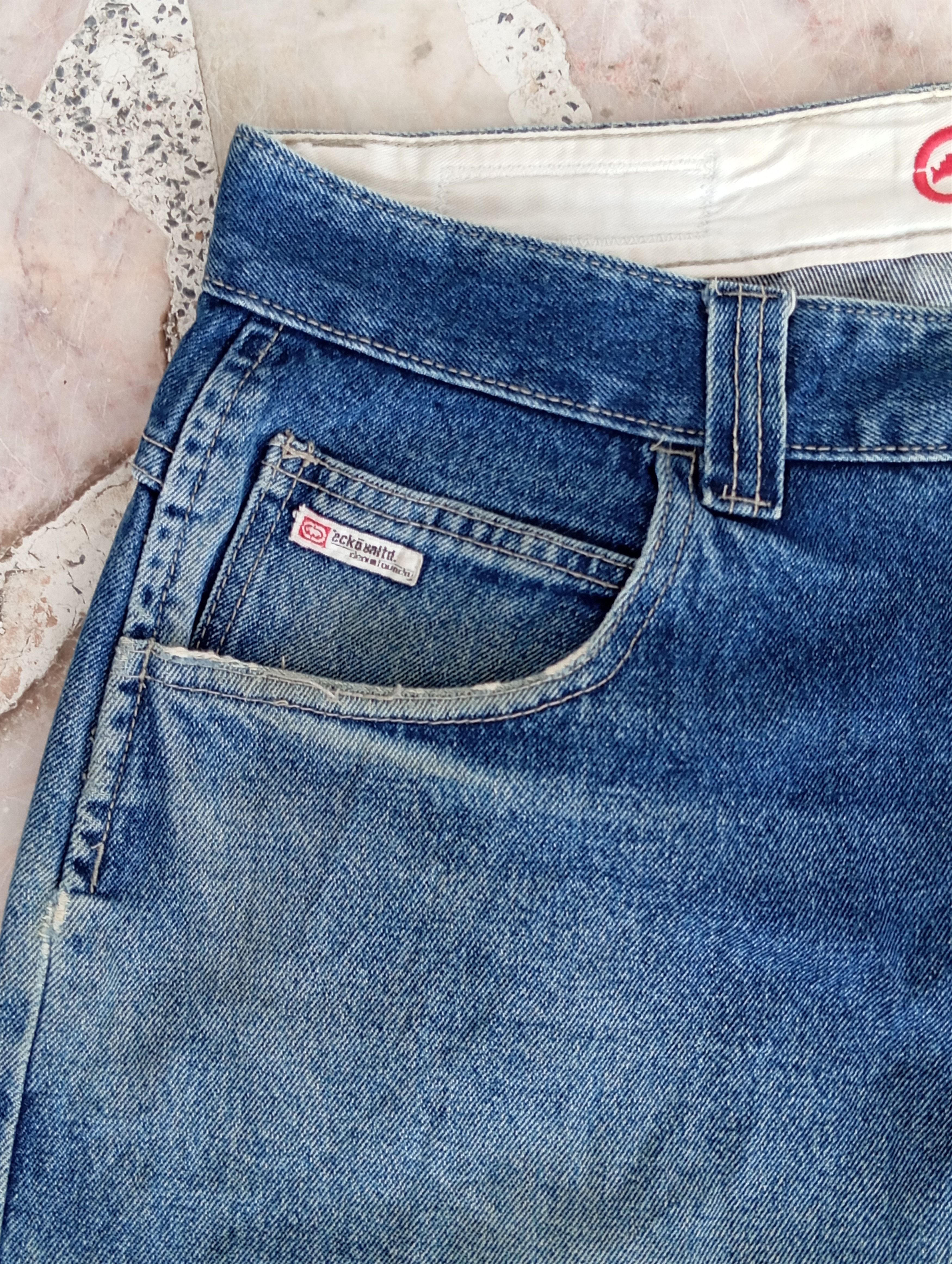 Ecko Unltd. × Japanese Brand Ecko Distresses Denim with stain Size US 38 / EU 54 - 2 Thumbnail