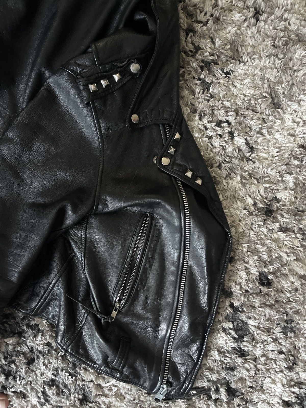 Wilsons Leather Wilson Studded Leather Jacket Size US M / EU 48-50 / 2 - 2 Thumbnail