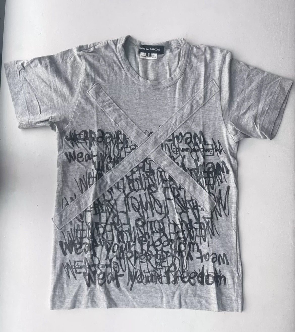 Comme des Garcons Comme Des Garcons fork slogan free tshirt - DMC Size US S / EU 44-46 / 1 - 1 Thumbnail