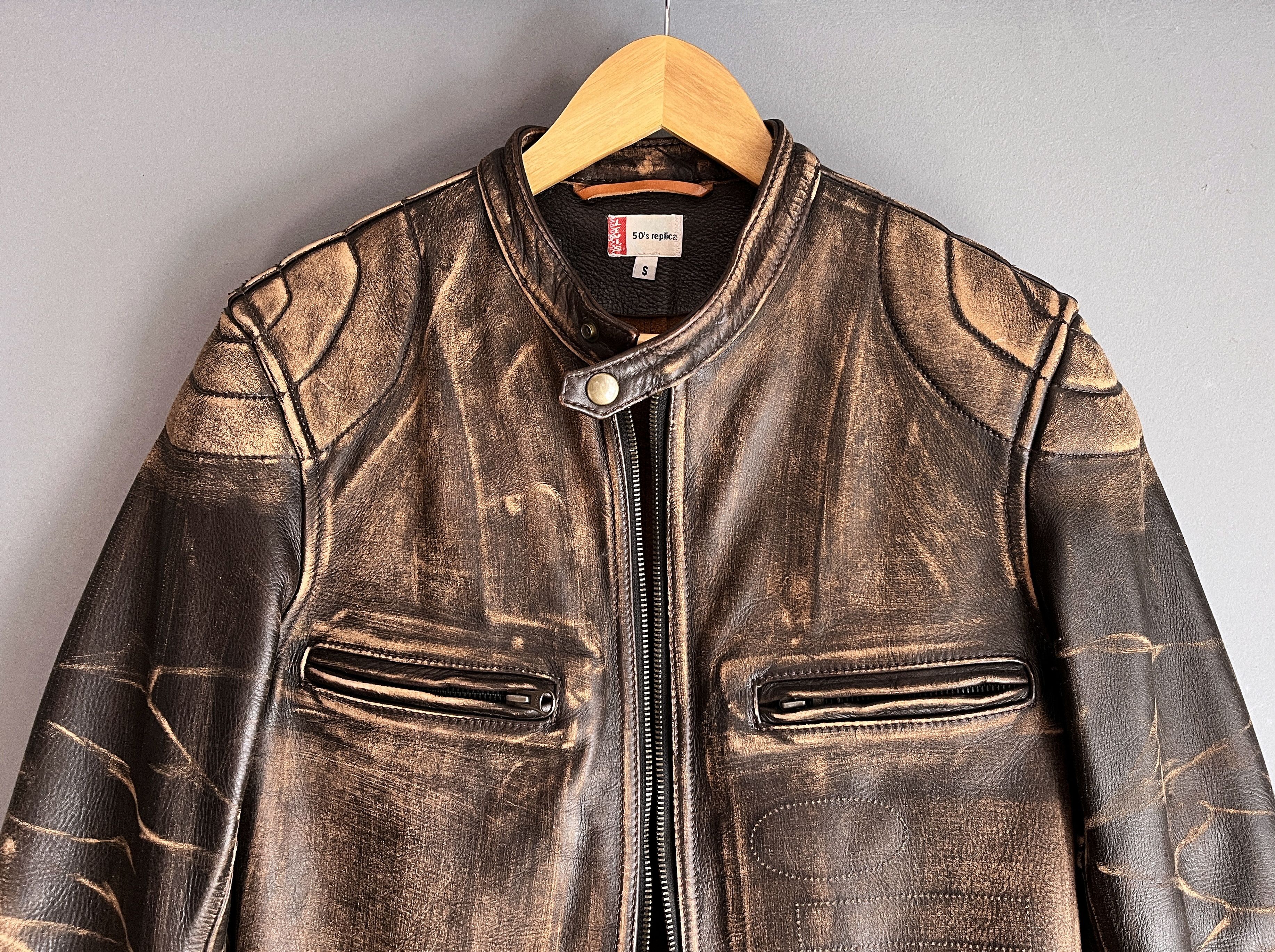 Levi's Levi's Motorcycle Leather Jacket Vultures V8 Bonnieville Size US S / EU 44-46 / 1 - 3 Thumbnail