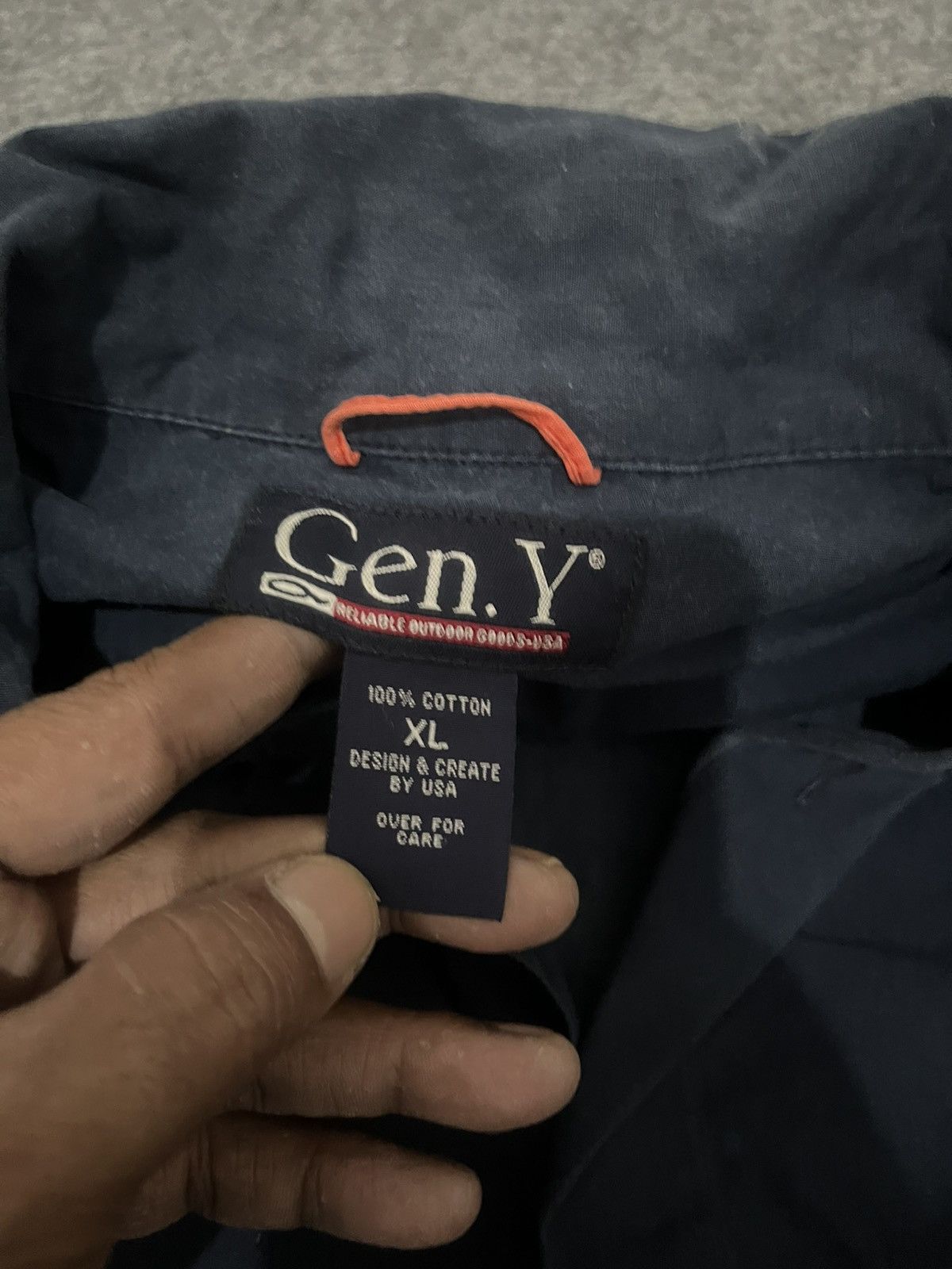 Japanese Brand Blue shirt generation Y Size US XL / EU 56 / 4 - 4 Thumbnail